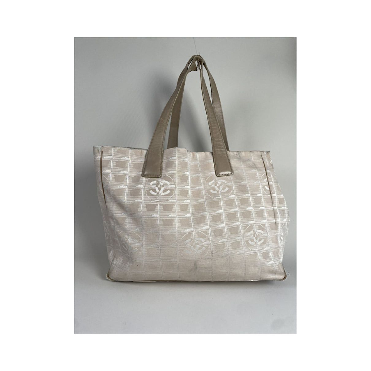Chanel Beige Polyester Handbag Size ONE SIZE - 4 Thumbnail