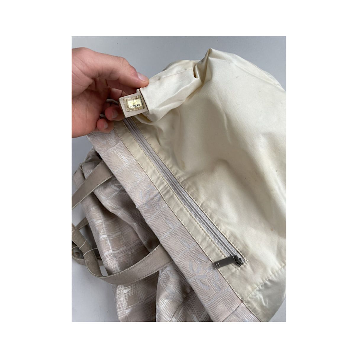 Chanel Beige Polyester Handbag Size ONE SIZE - 3 Thumbnail