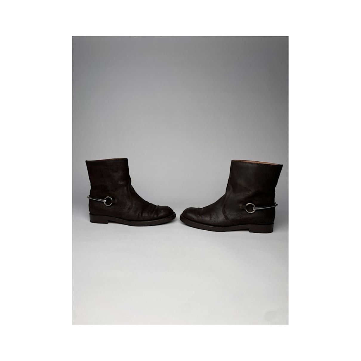 Gucci Brown Leather Ankle Boots Size US 6.5 / IT 36.5 - 4 Thumbnail