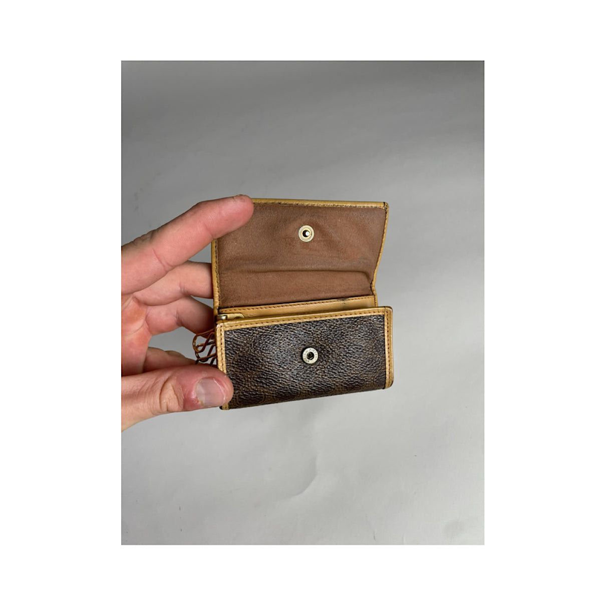 Celine Triomphe Beige Leather Wallet Size ONE SIZE - 3 Thumbnail