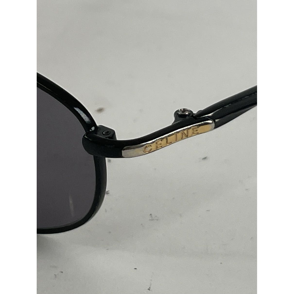 Celine Black Metal Sunglasses Size ONE SIZE - 5 Thumbnail