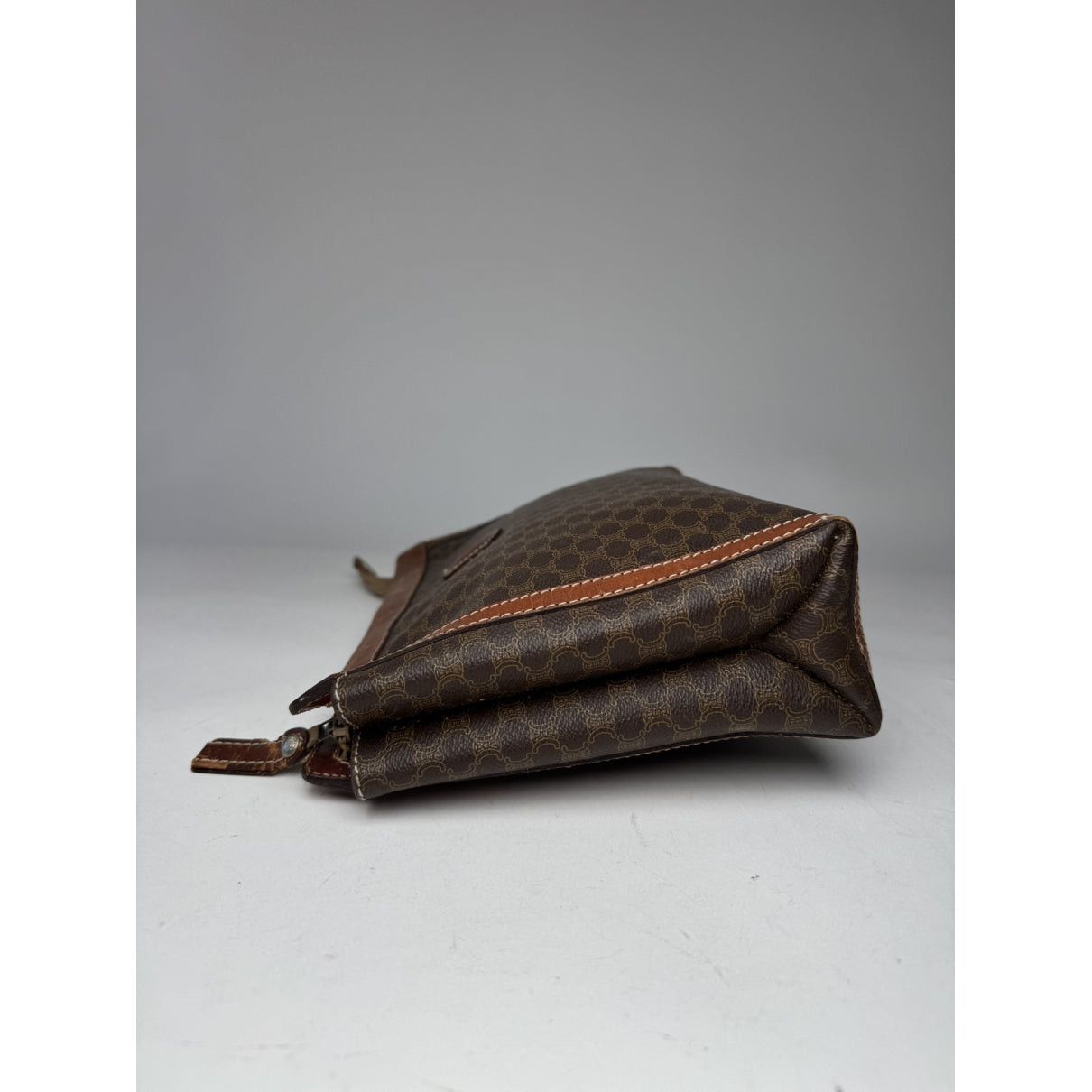 Celine Triomphe Brown Leather Clutch Bag Size ONE SIZE - 5 Thumbnail