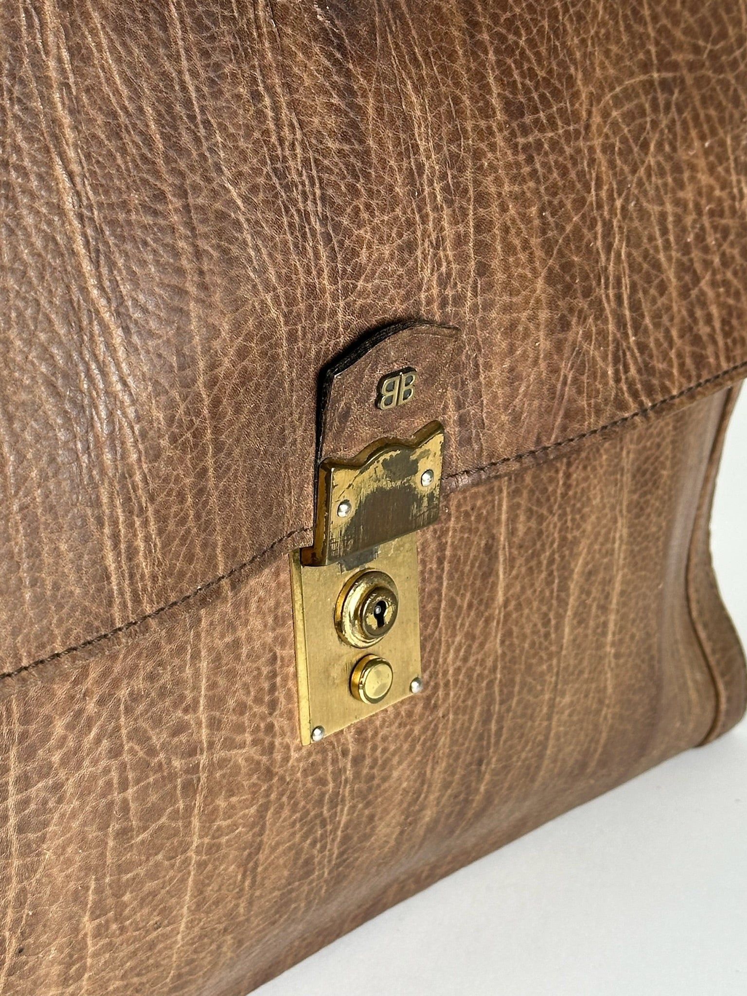Balenciaga Vintage Leather Briefcase Brown Size ONE SIZE - 5 Thumbnail
