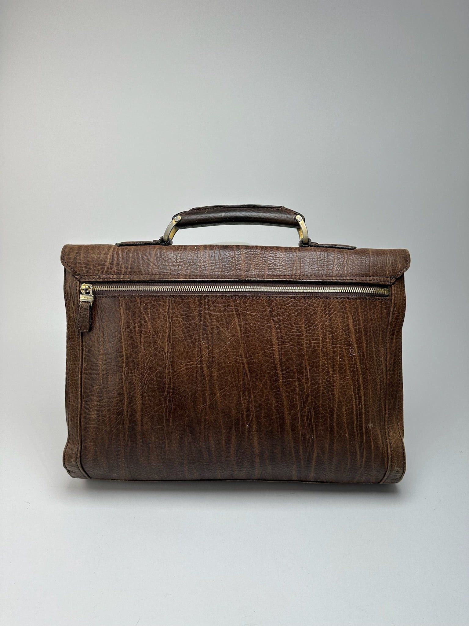 Balenciaga Vintage Leather Briefcase Brown Size ONE SIZE - 2 Thumbnail