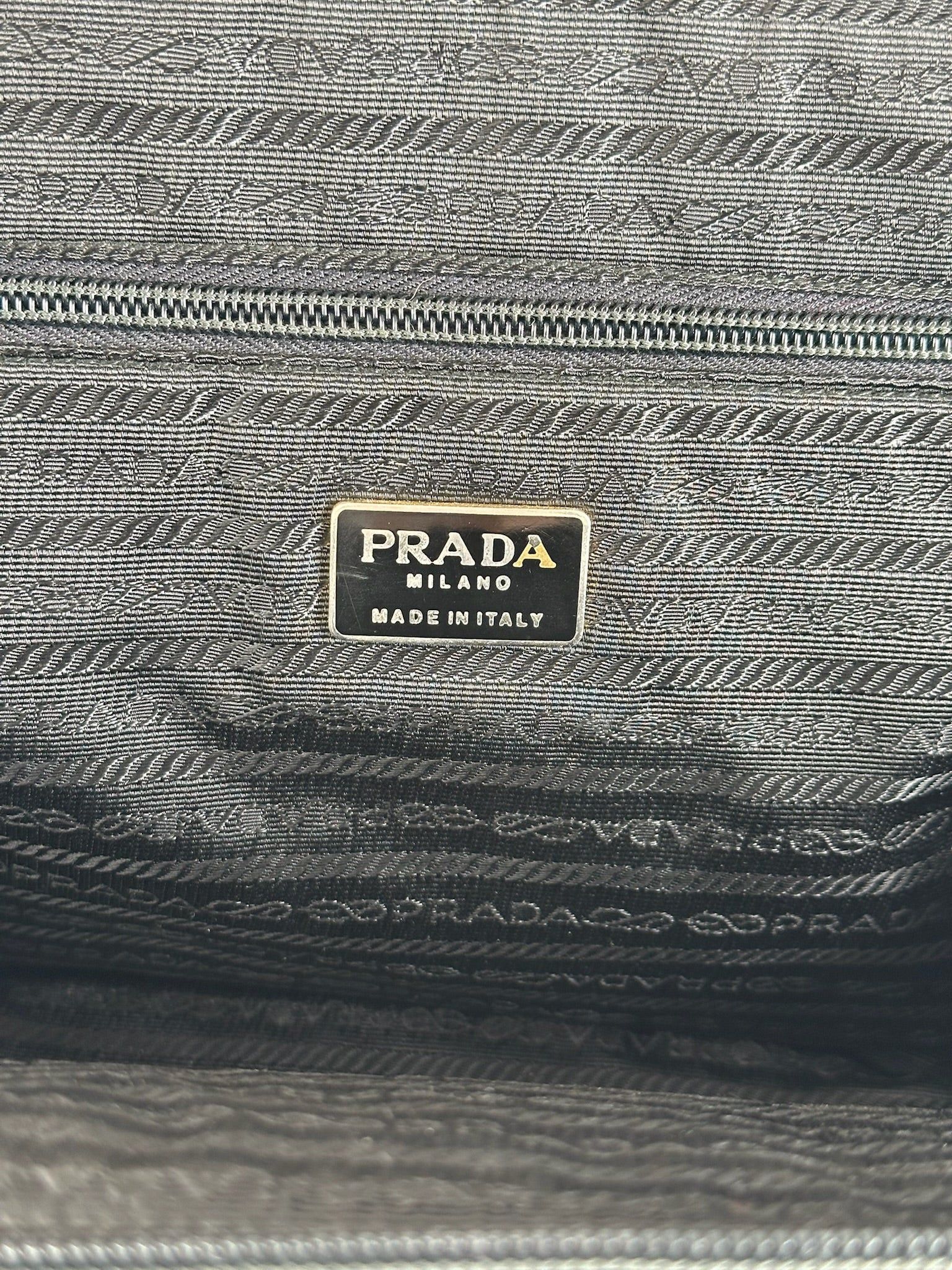 Prada Vintage Leather Bag Black Size ONE SIZE - 8 Thumbnail