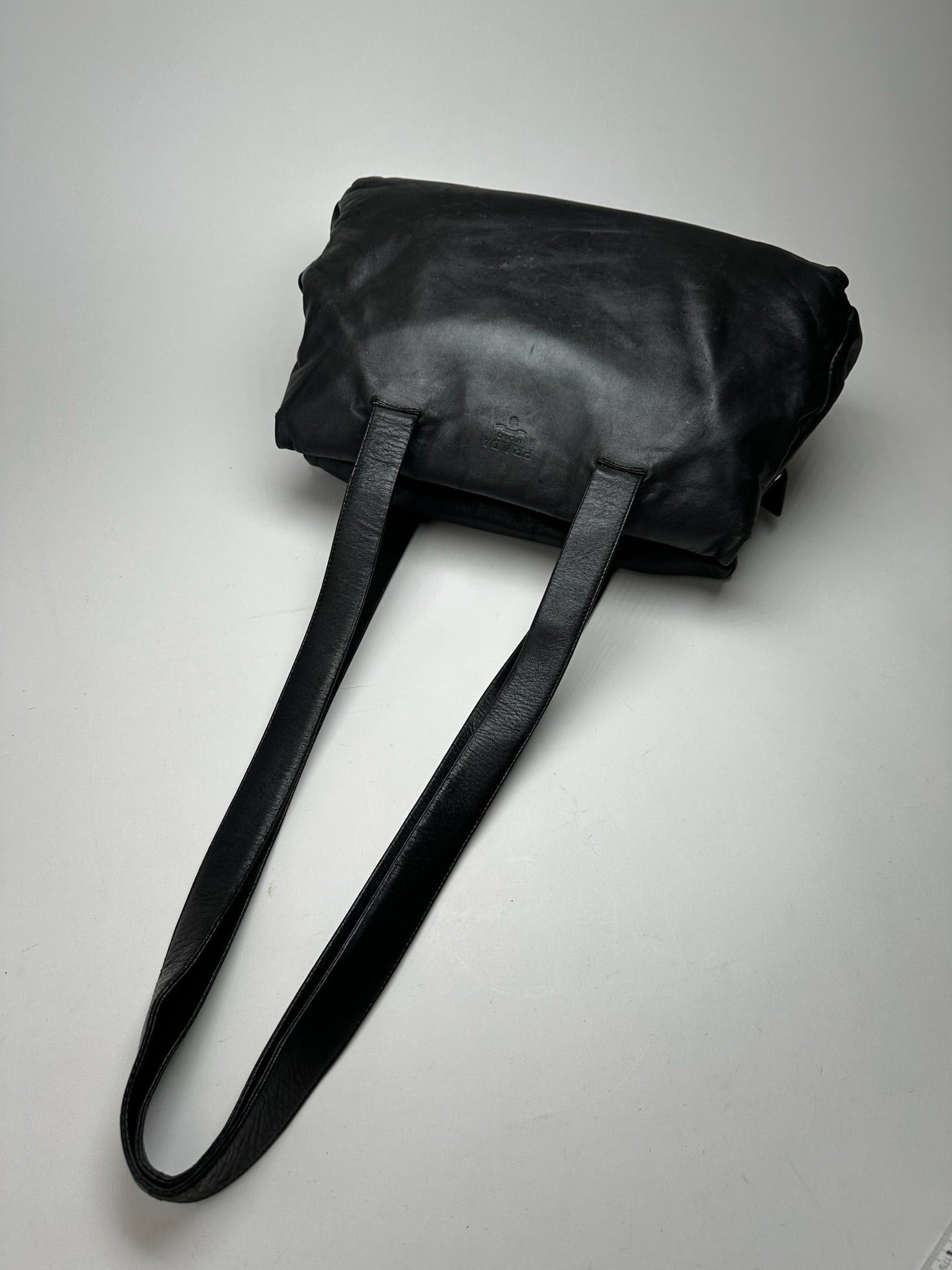 Prada Vintage Leather Bag Black Size ONE SIZE - 4 Thumbnail