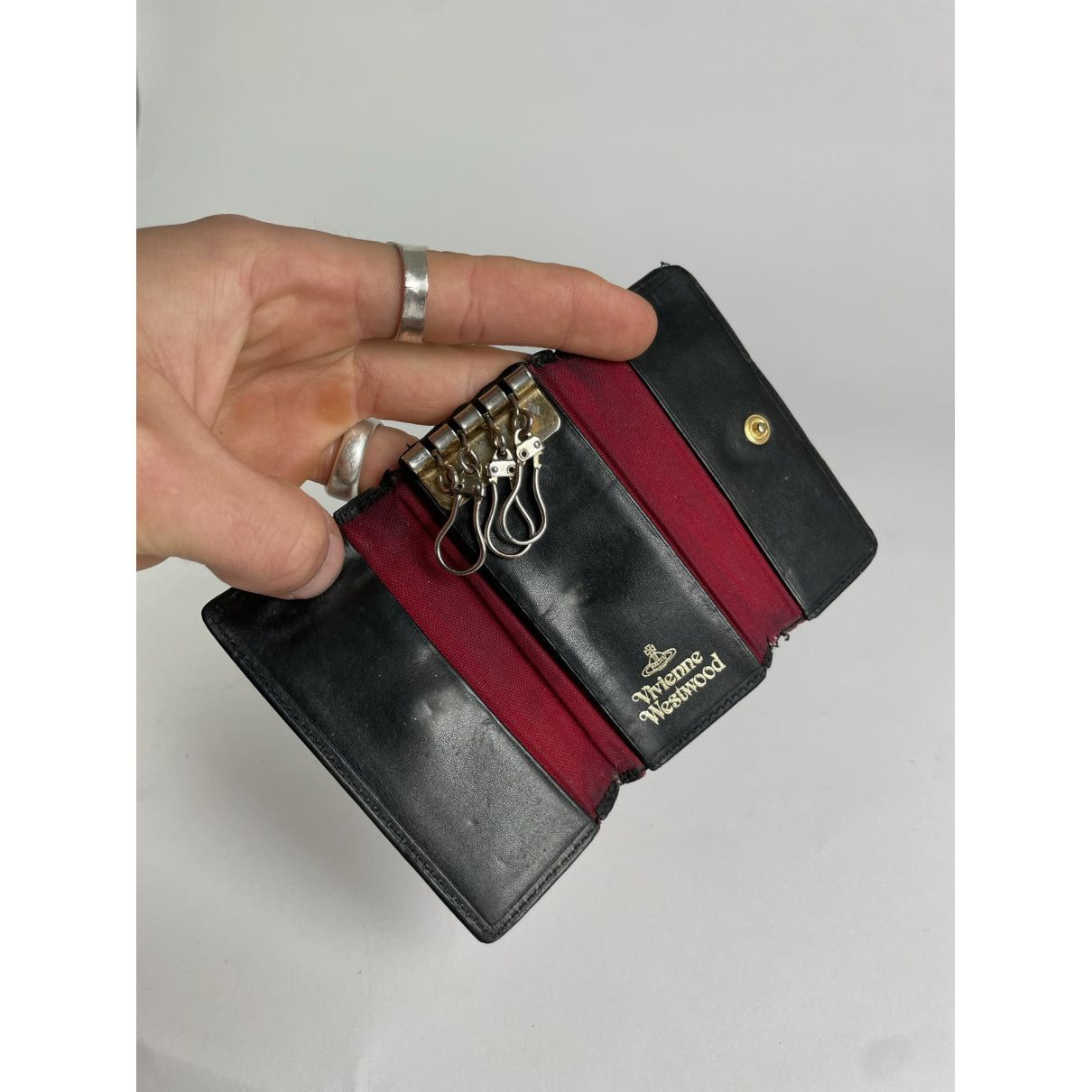 Vivienne Westwood Black Leather Purse Size ONE SIZE - 5 Thumbnail