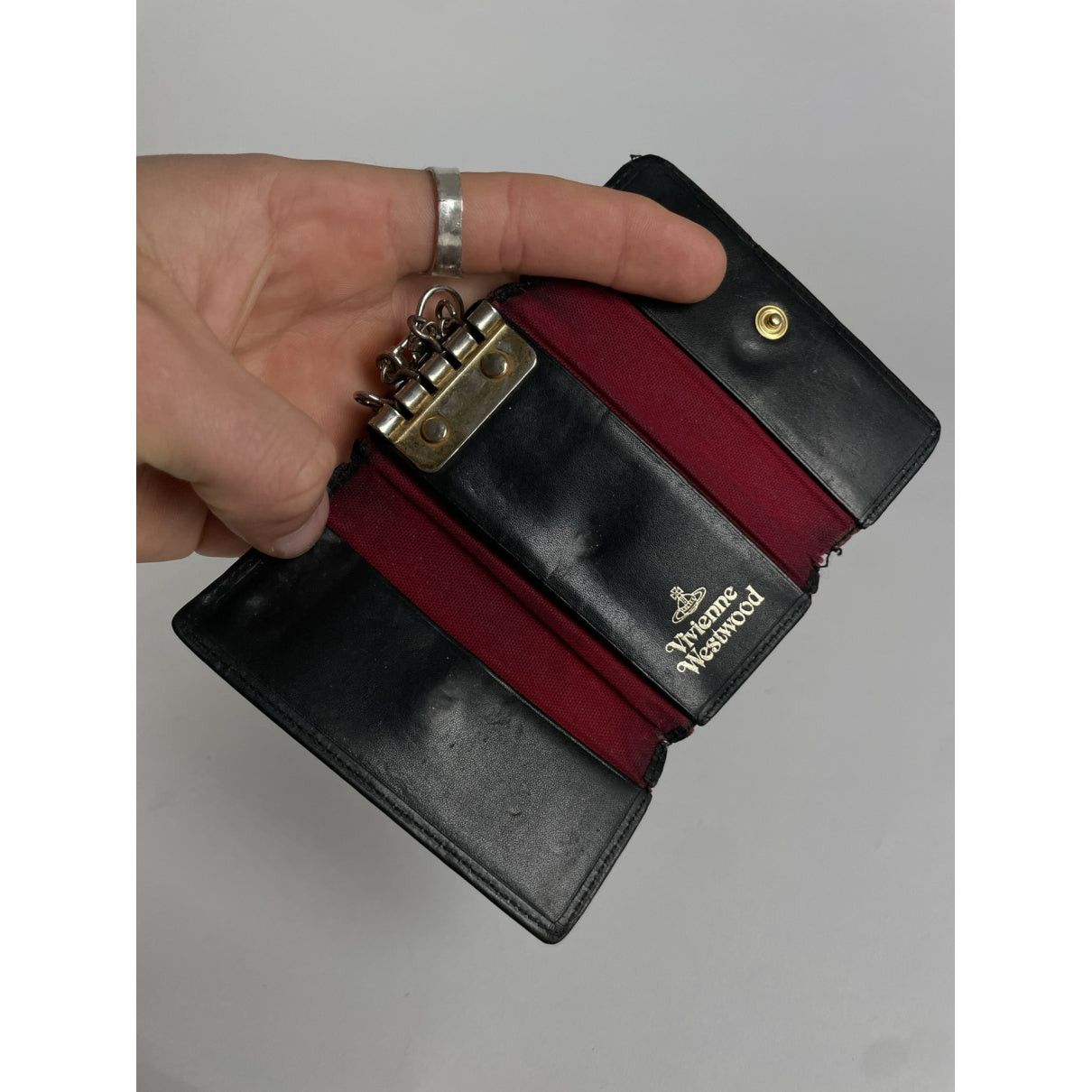 Vivienne Westwood Black Leather Purse Size ONE SIZE - 4 Thumbnail