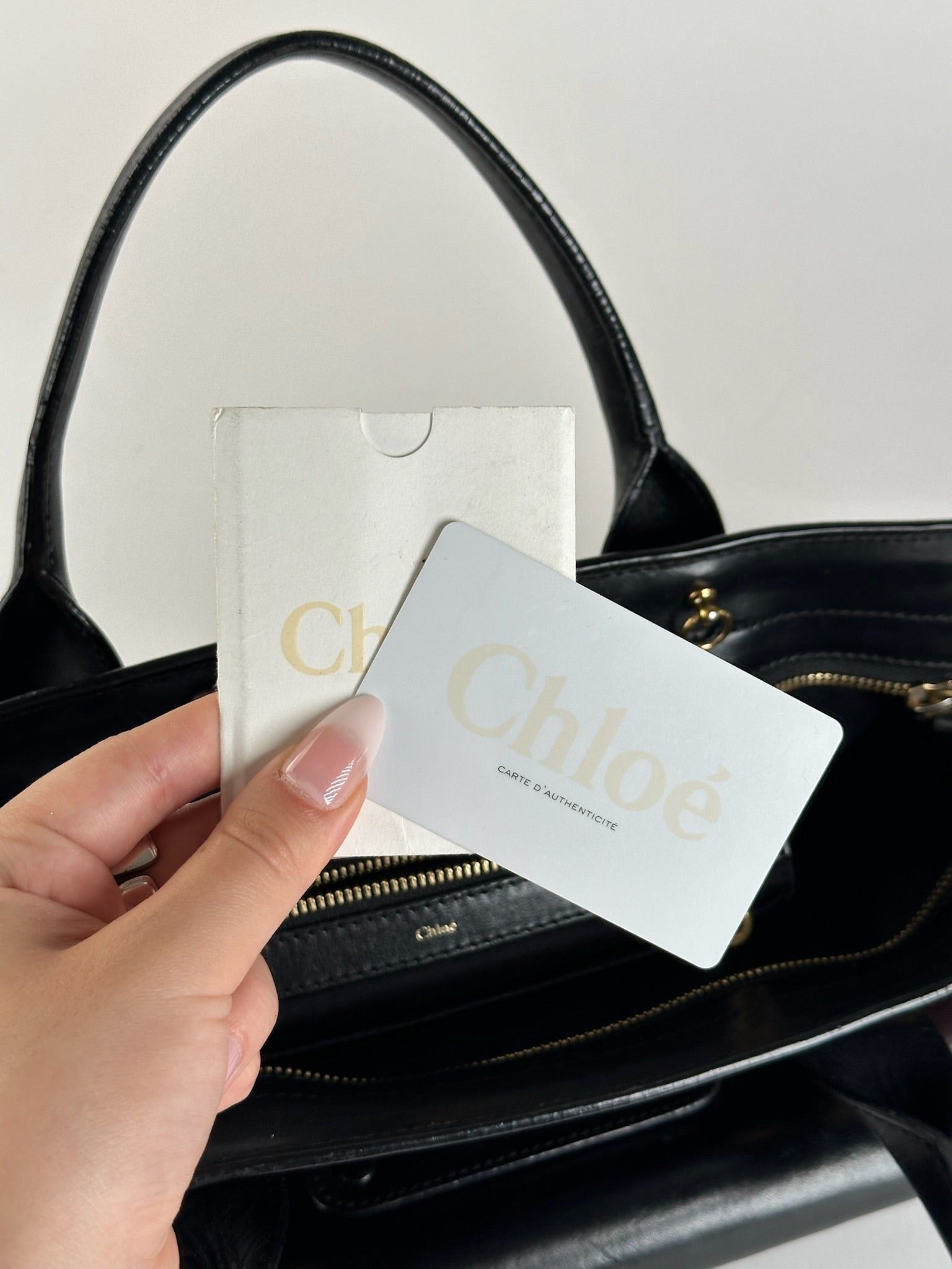 Chloe Vintage Leather bag black red Size ONE SIZE - 4 Thumbnail
