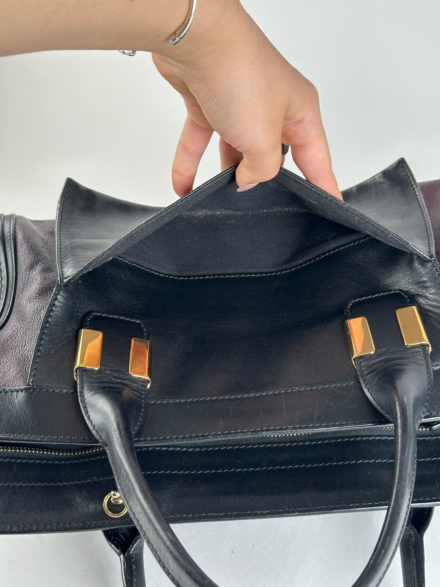 Chloe Vintage Leather bag black red Size ONE SIZE - 2 Thumbnail