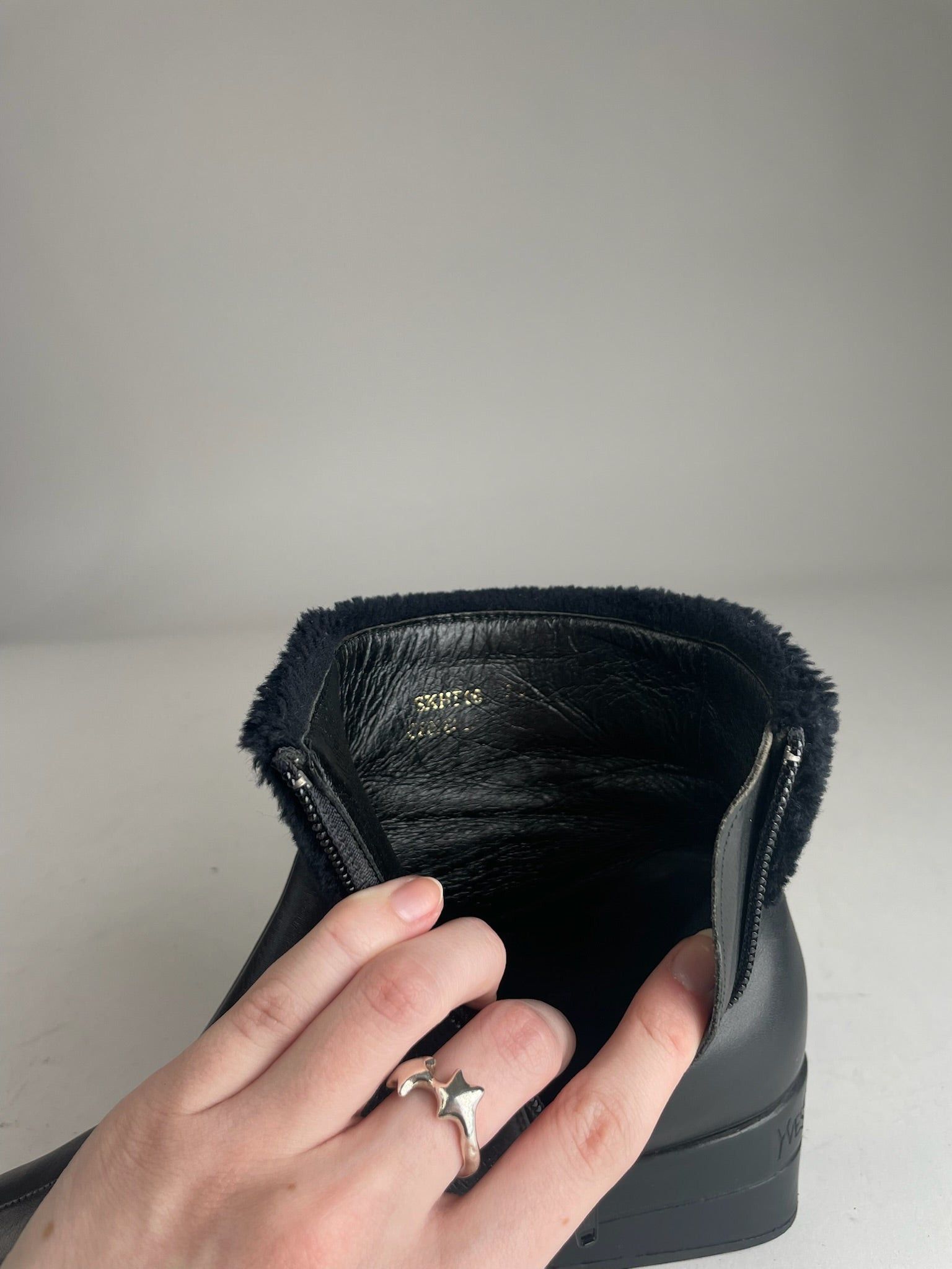 Other Vintage Yves Saint Laurent Leather Boots black Size US 5 / IT 35 - 4 Thumbnail