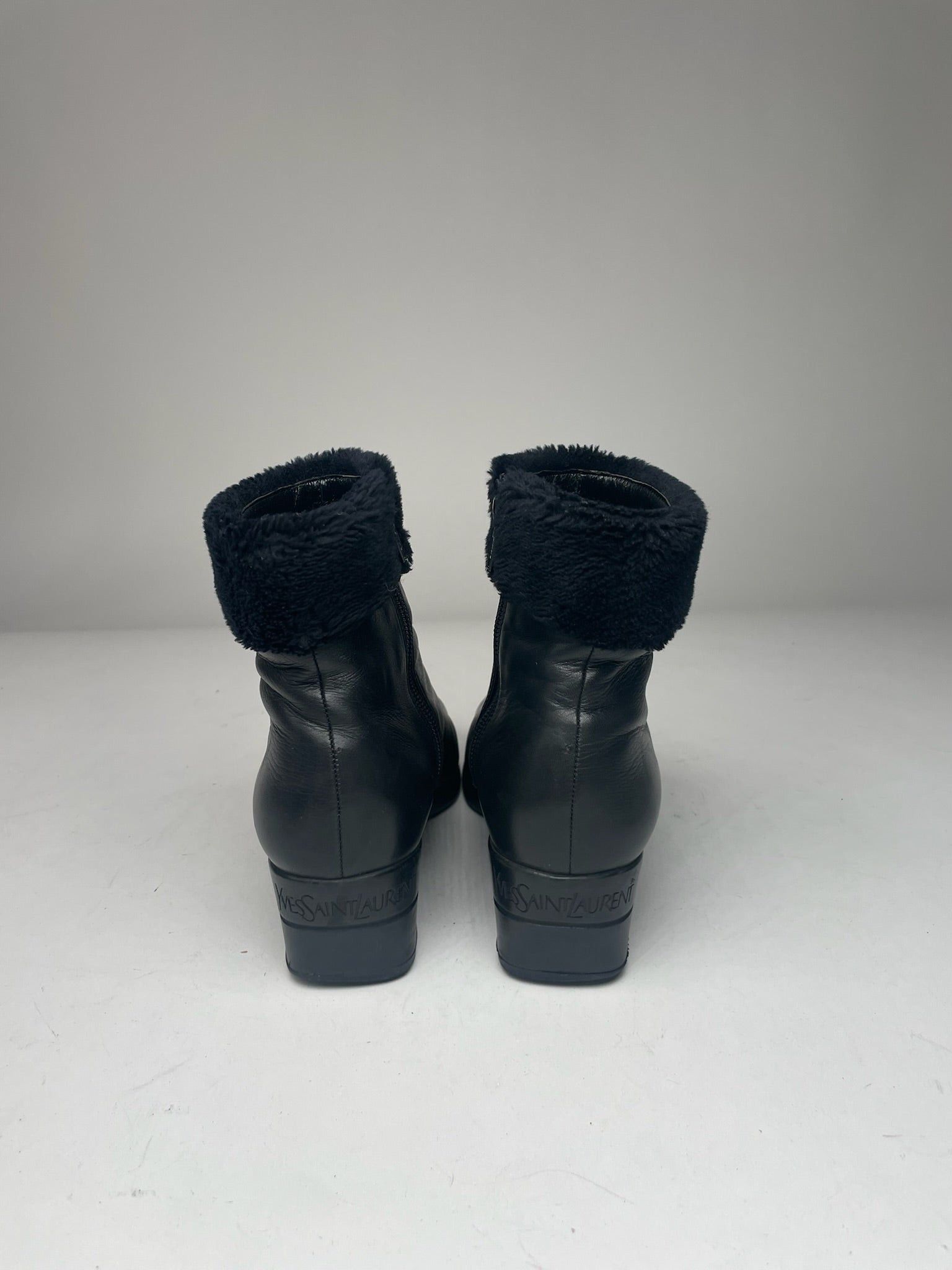 Other Vintage Yves Saint Laurent Leather Boots black Size US 5 / IT 35 - 10 Thumbnail