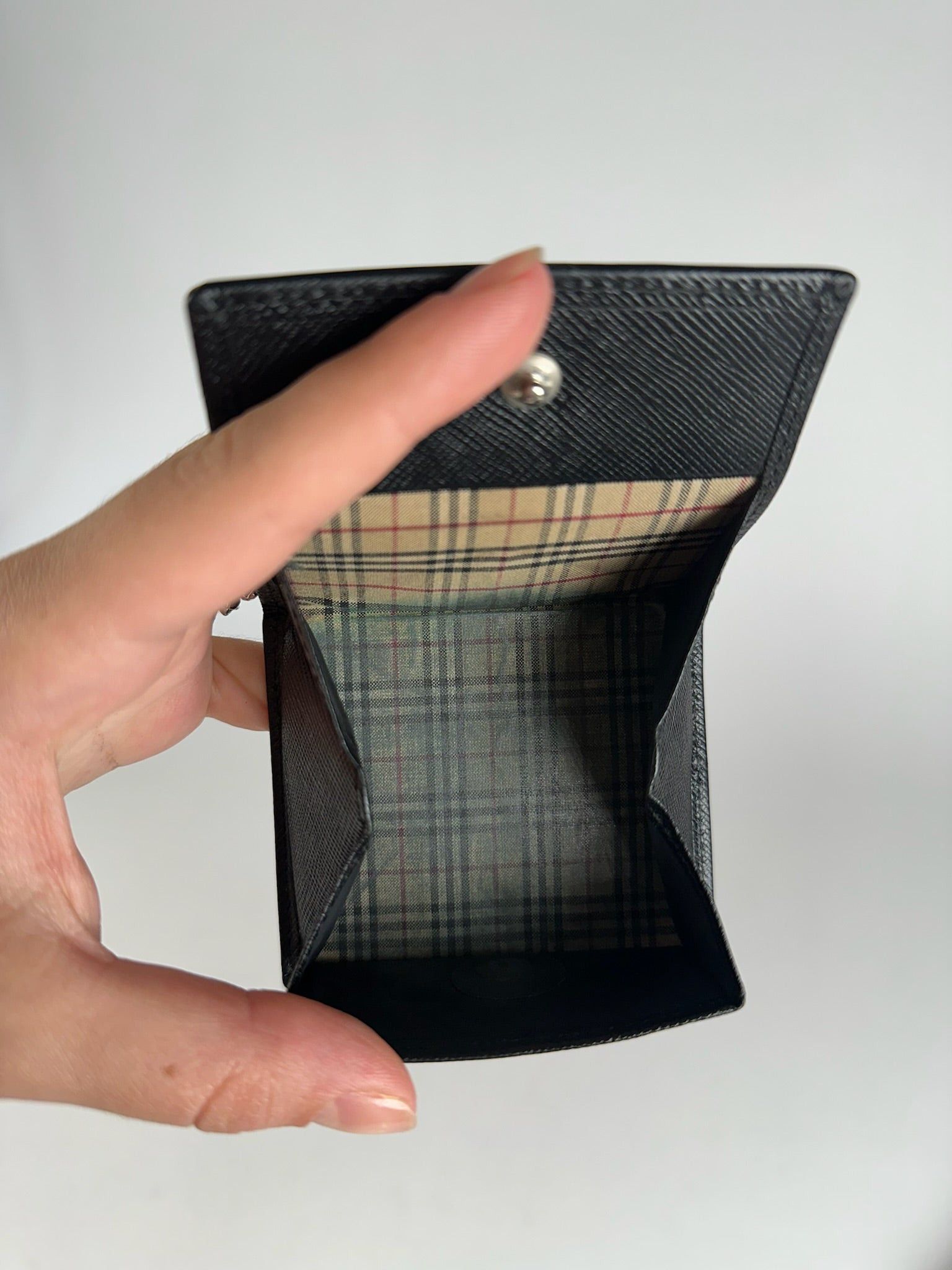 Burberry Vintage Leather Purse black Size ONE SIZE - 4 Thumbnail