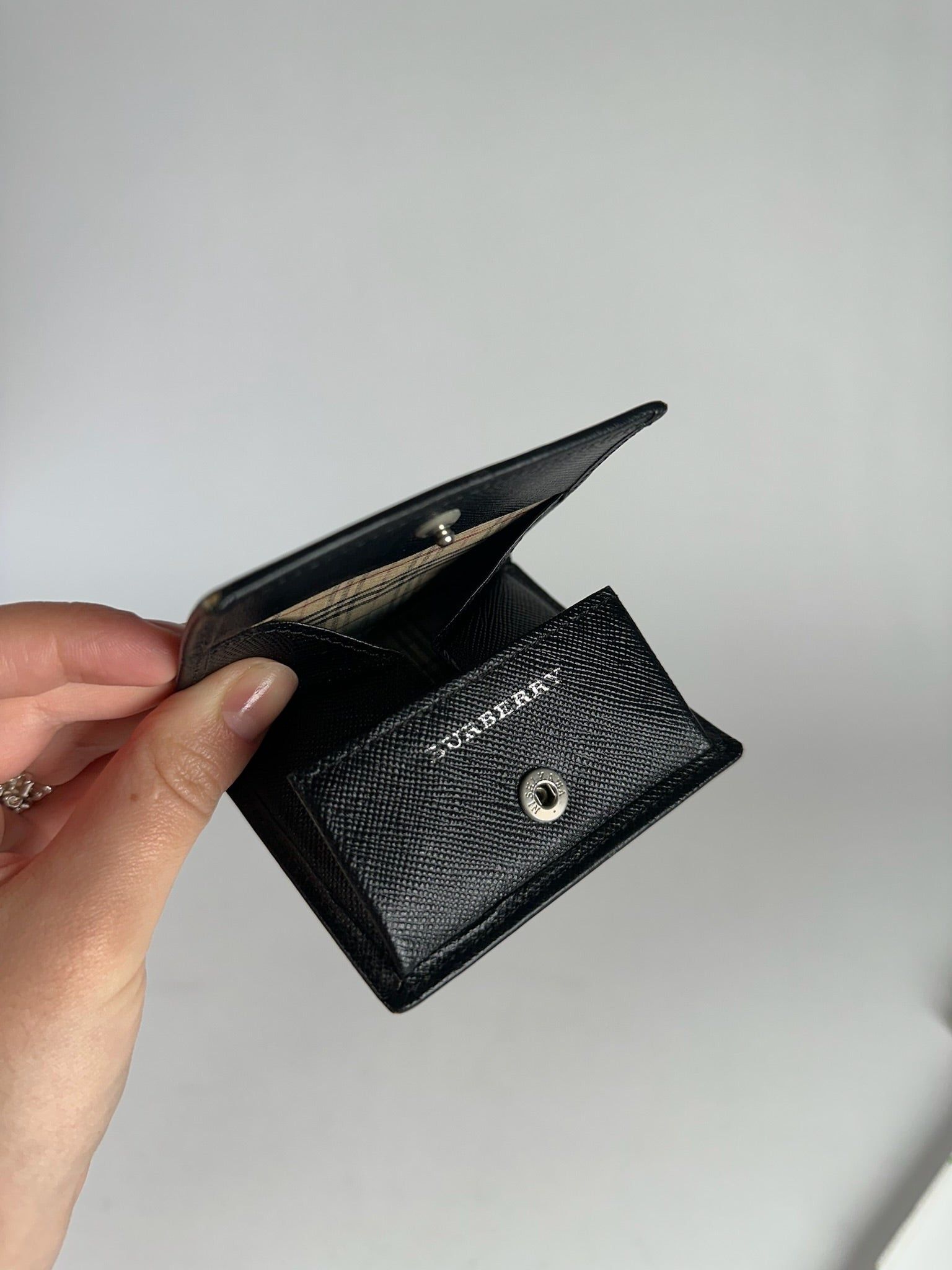 Burberry Vintage Leather Purse black Size ONE SIZE - 3 Thumbnail