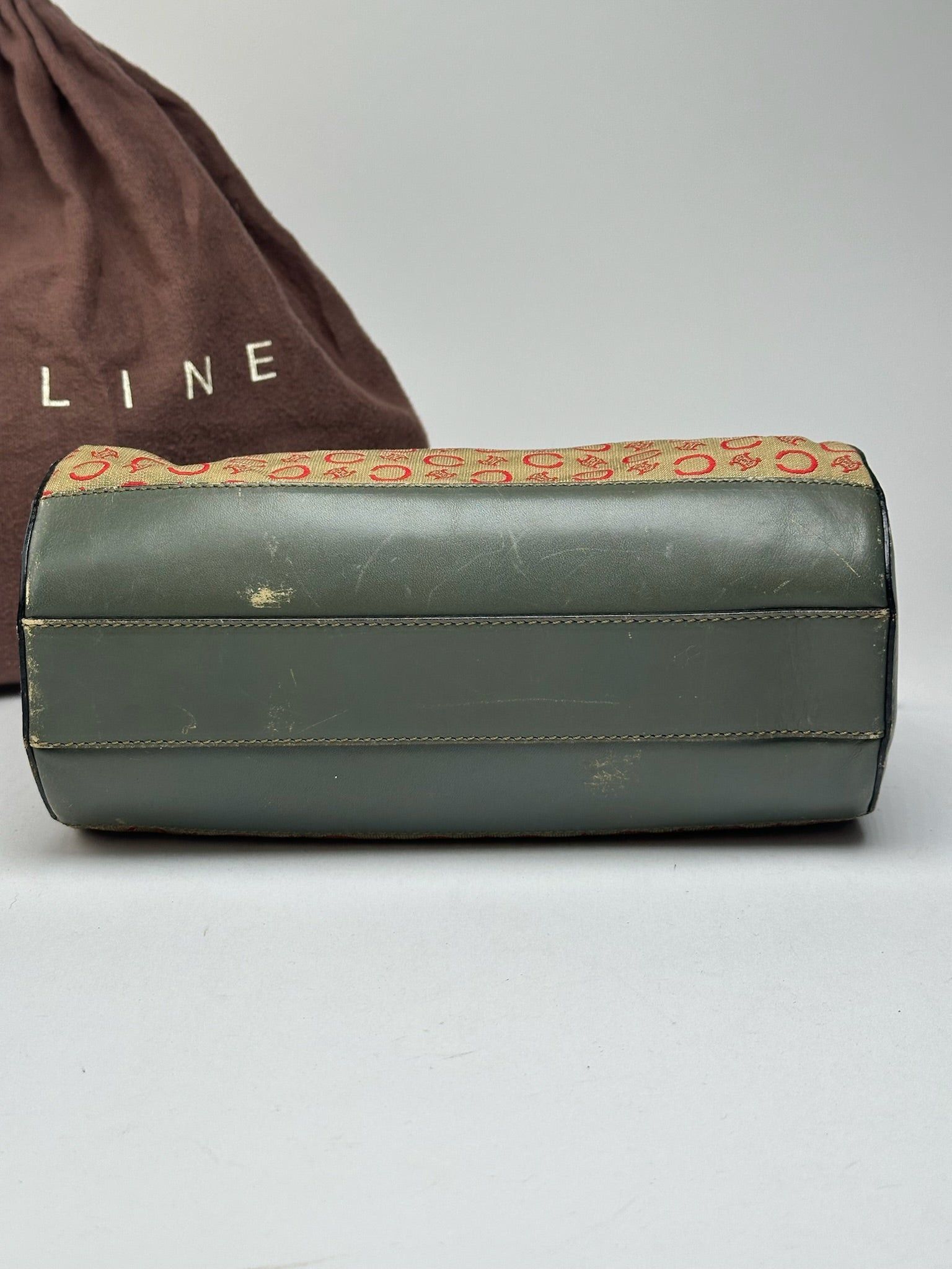 Celine Vintage Paris Macadam bag khaki Red Size ONE SIZE - 8 Thumbnail