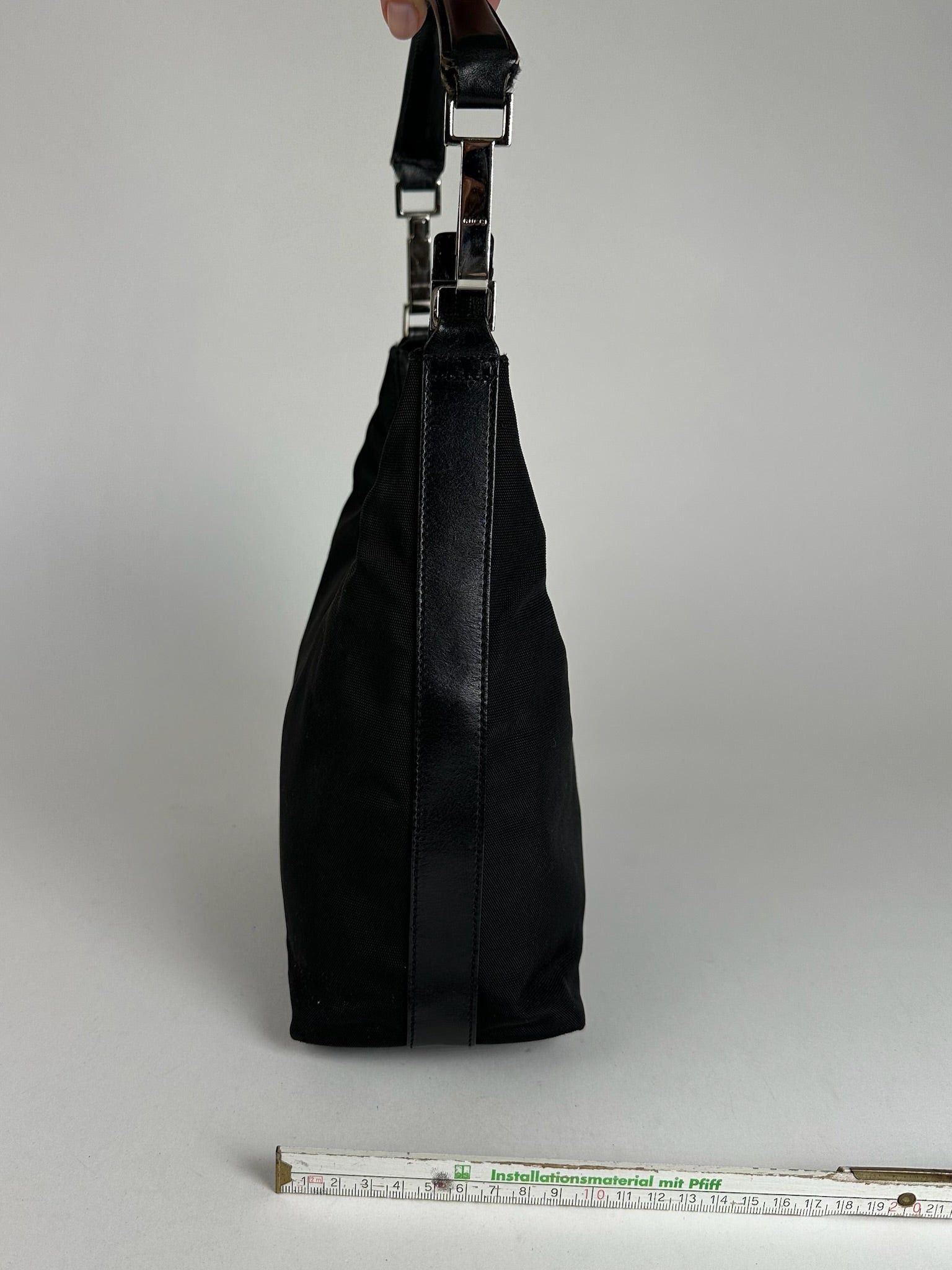 Gucci Vintage Canvas Leather Bag Black Size ONE SIZE - 9 Thumbnail