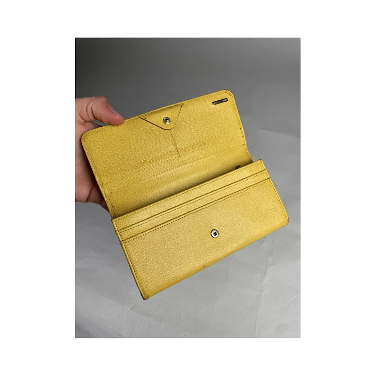 Fendi Yellow Leather Wallet Size ONE SIZE - 4 Thumbnail