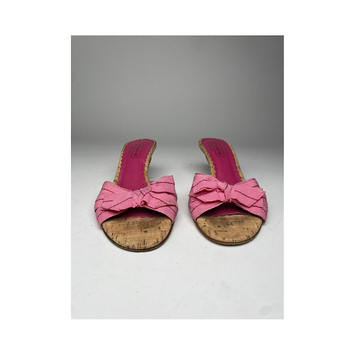 Coach Pink Leather Heel Size US 5.5 / IT 35.5 - 4 Thumbnail