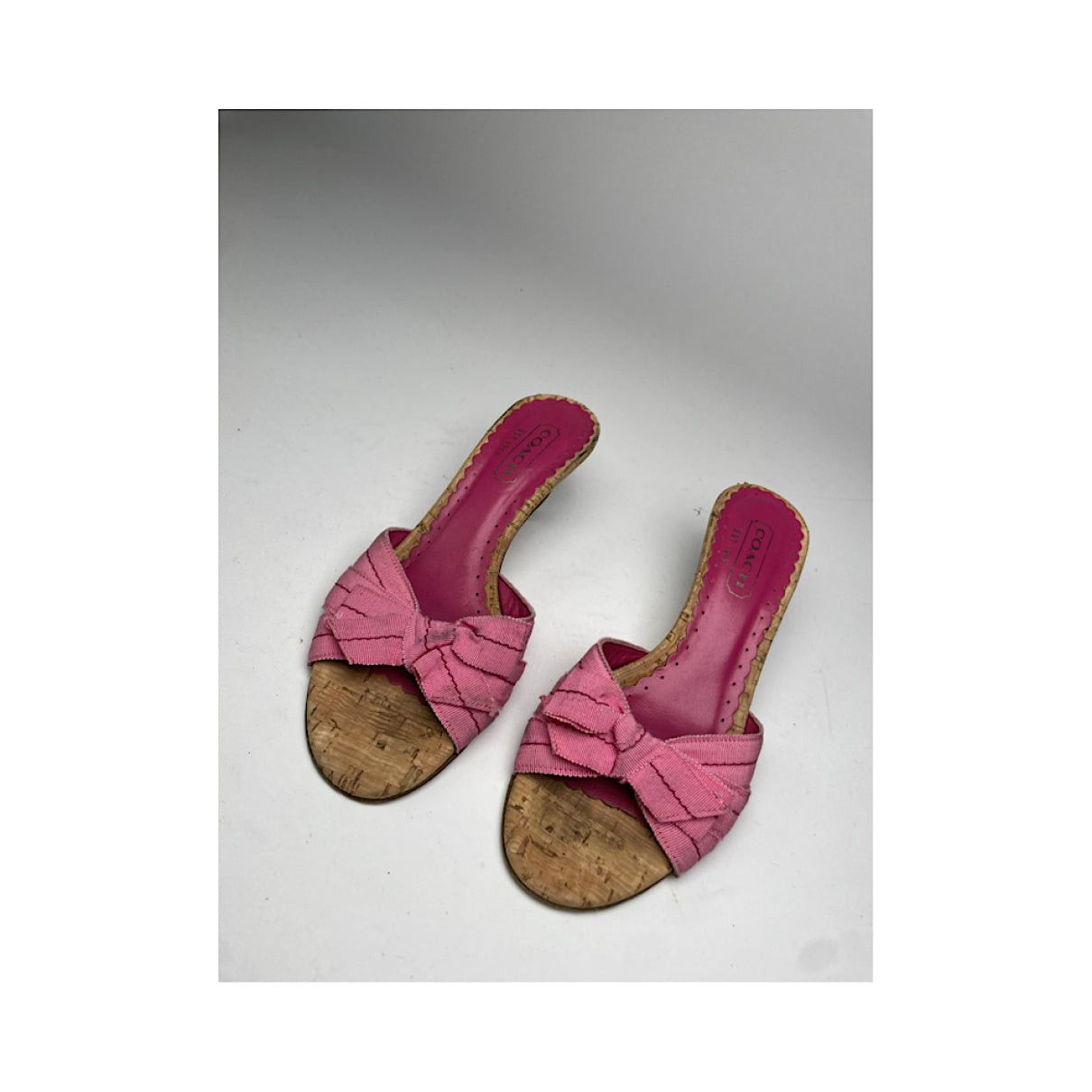 Coach Pink Leather Heel Size US 5.5 / IT 35.5 - 5 Thumbnail