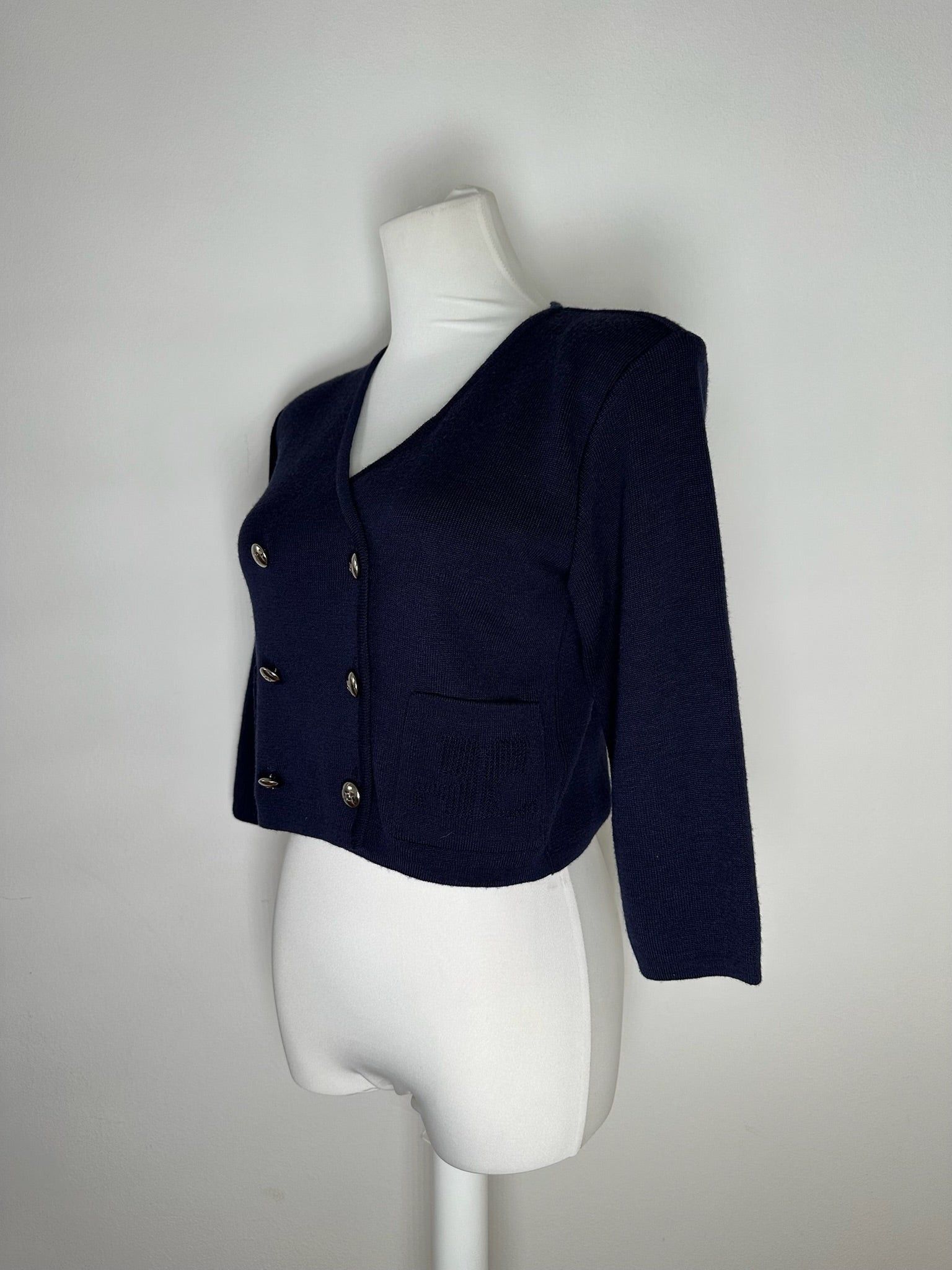 Courreges Vintage Short coat trench navy Size XS / US 0-2 / IT 36-38 - 6 Thumbnail