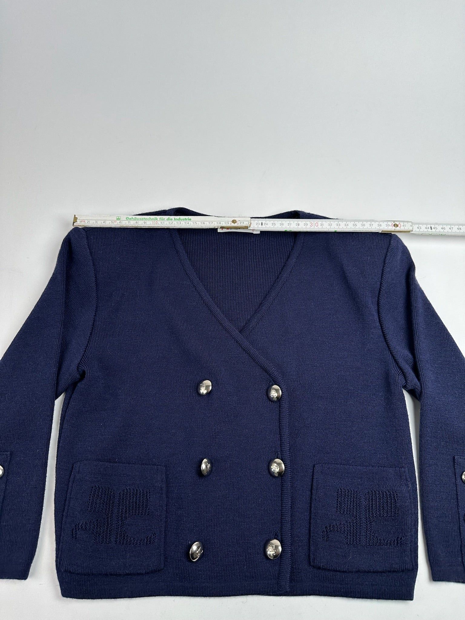 Courreges Vintage Short coat trench navy Size XS / US 0-2 / IT 36-38 - 9 Thumbnail