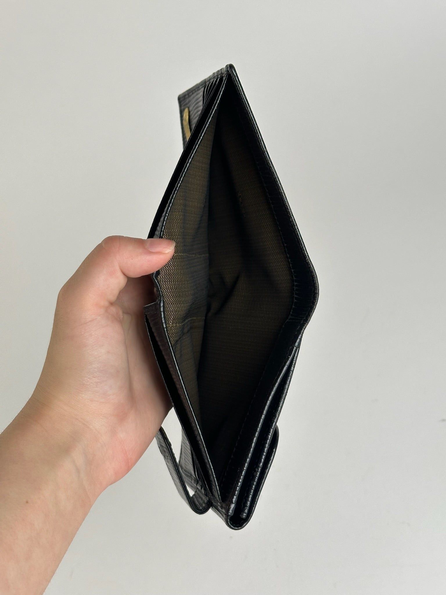 Fendi Vintage Roma EPI Leather Wallet black Size ONE SIZE - 9 Thumbnail