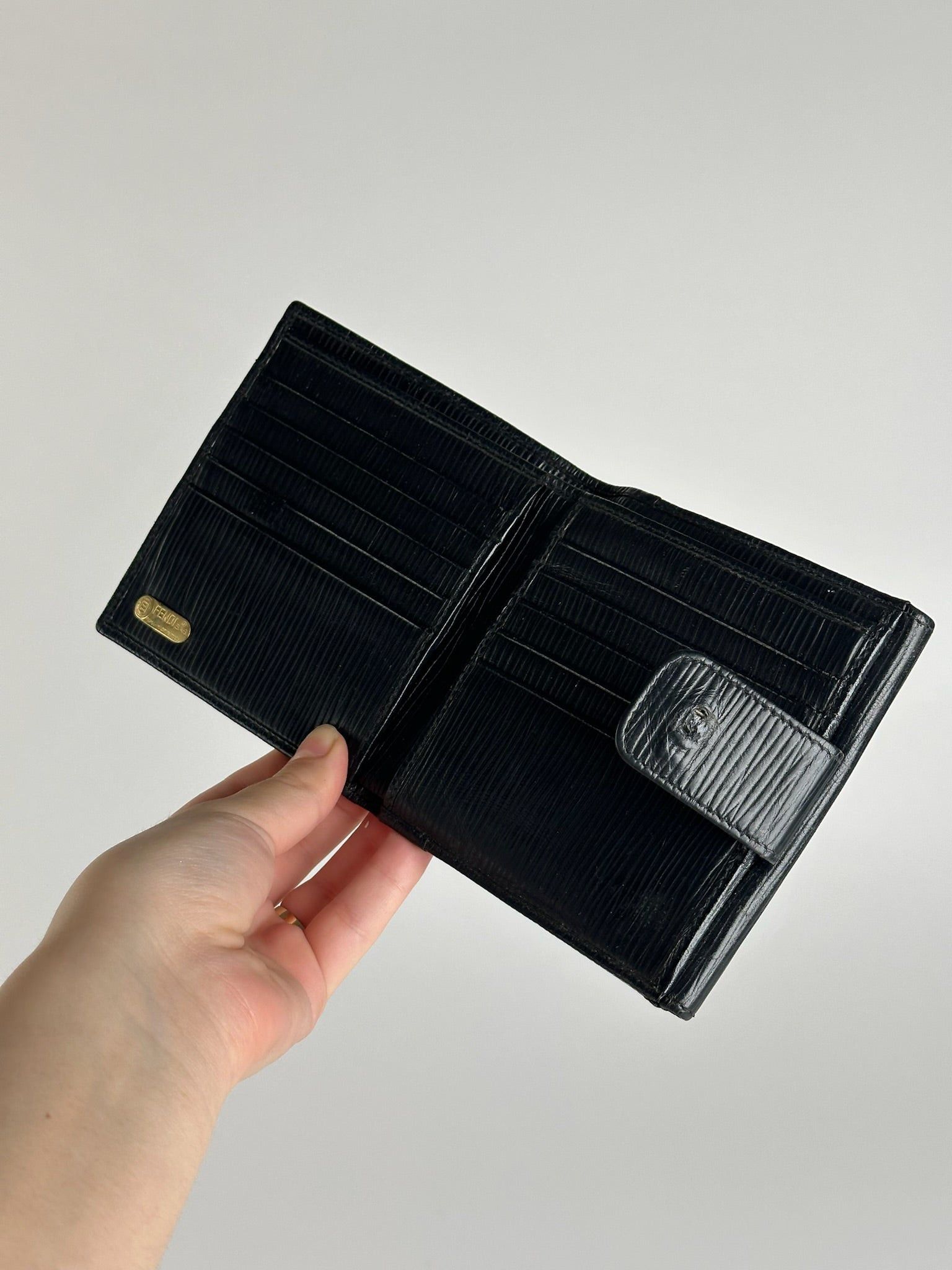 Fendi Vintage Roma EPI Leather Wallet black Size ONE SIZE - 10 Thumbnail