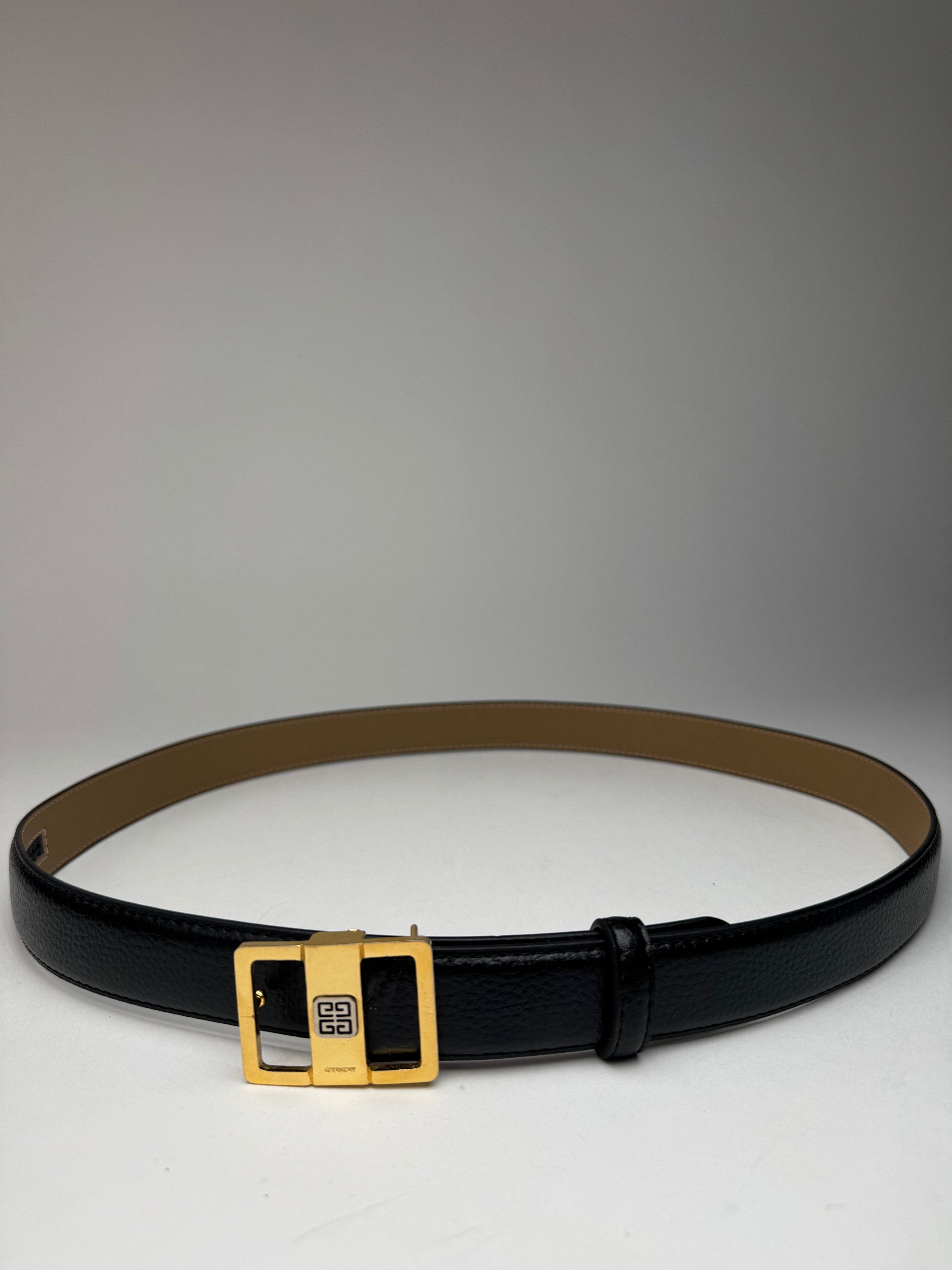 Givenchy Vintage Leather belt black Size ONE SIZE - 3 Thumbnail