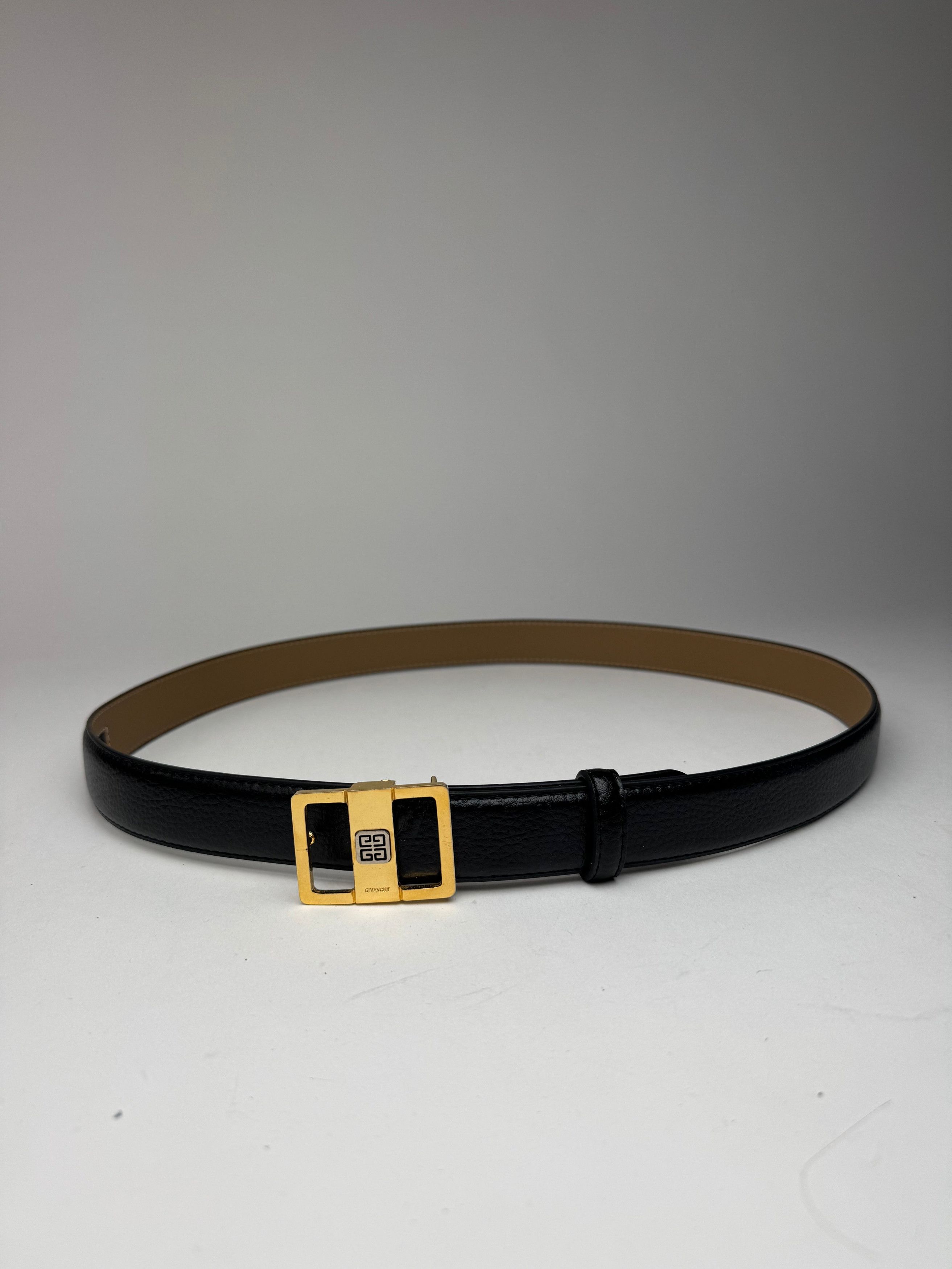 Givenchy Vintage Leather belt black Size ONE SIZE - 9 Thumbnail