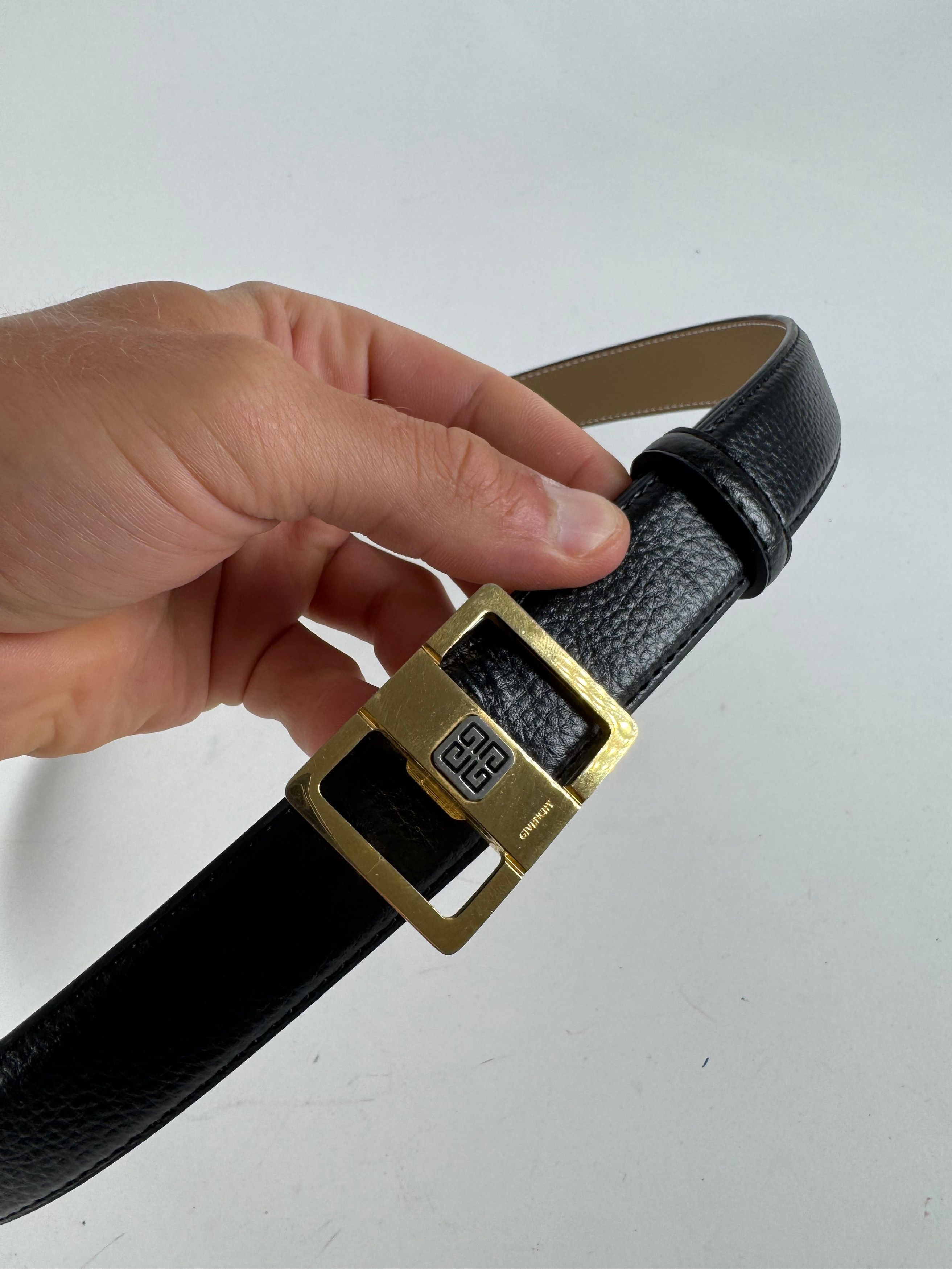 Givenchy Vintage Leather belt black Size ONE SIZE - 2 Thumbnail