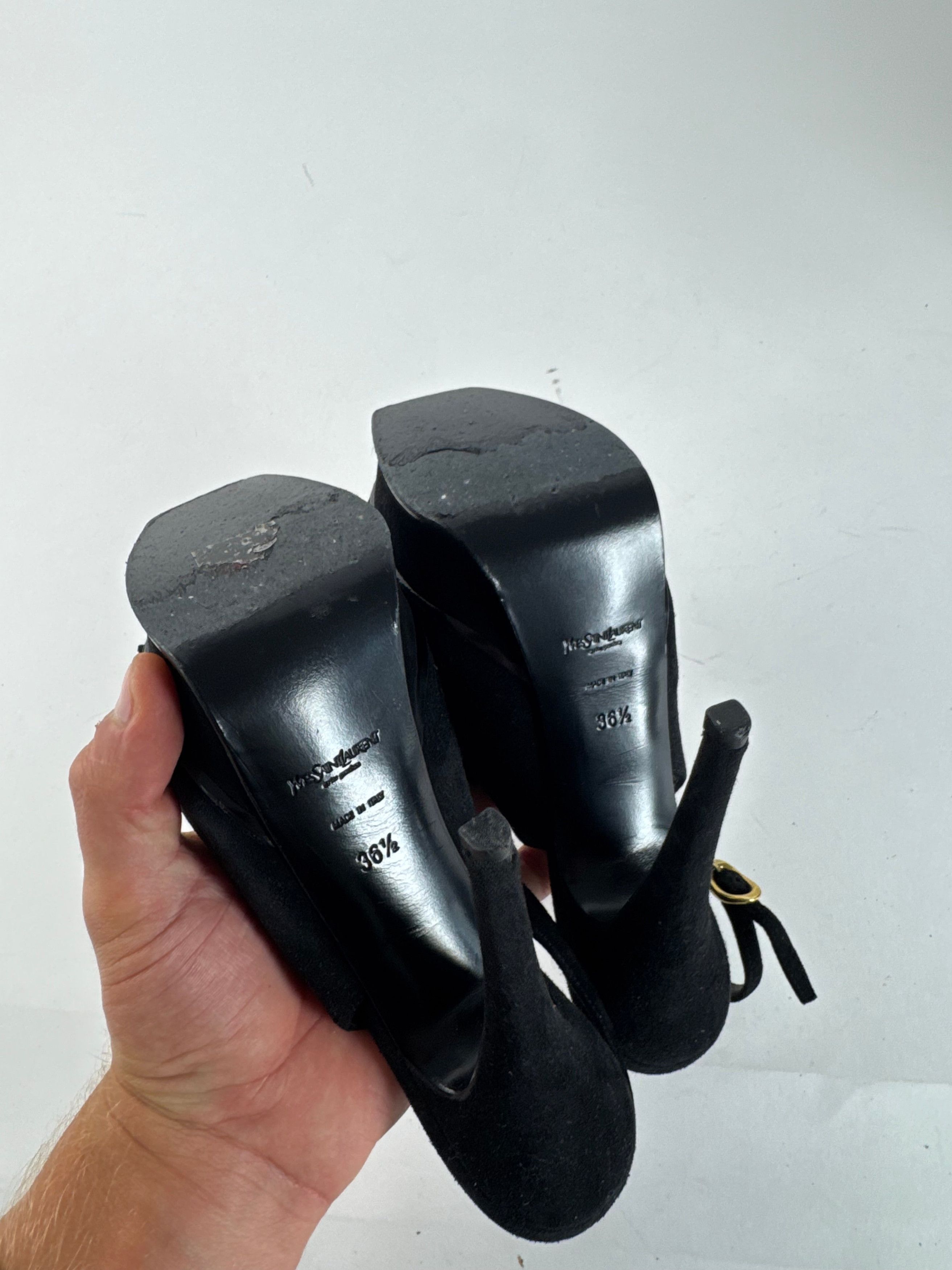 Other Vintage Yves Saint Laurent Suede pumps Size US 5 / IT 35 - 6 Thumbnail