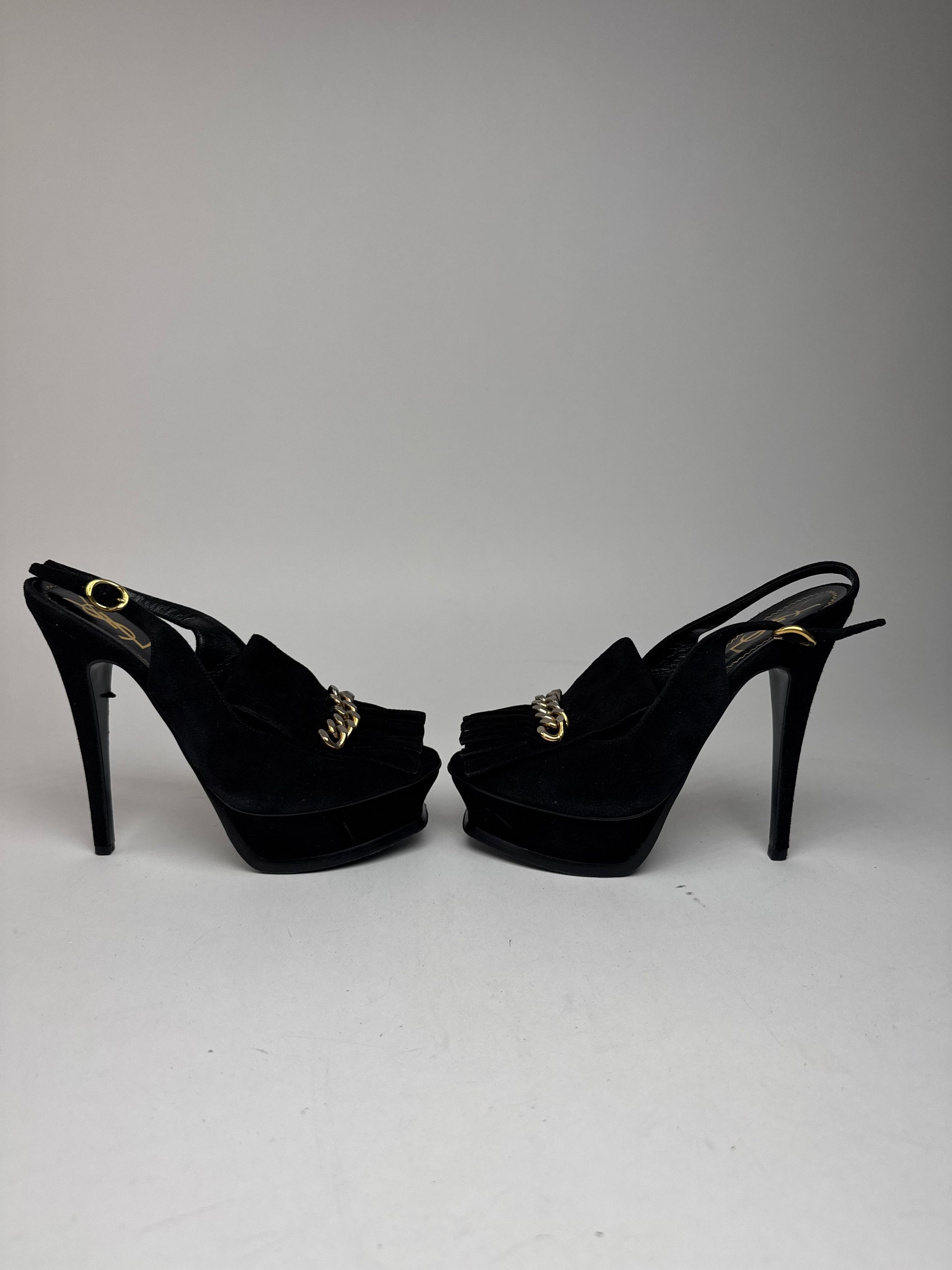 Other Vintage Yves Saint Laurent Suede pumps Size US 5 / IT 35 - 10 Thumbnail