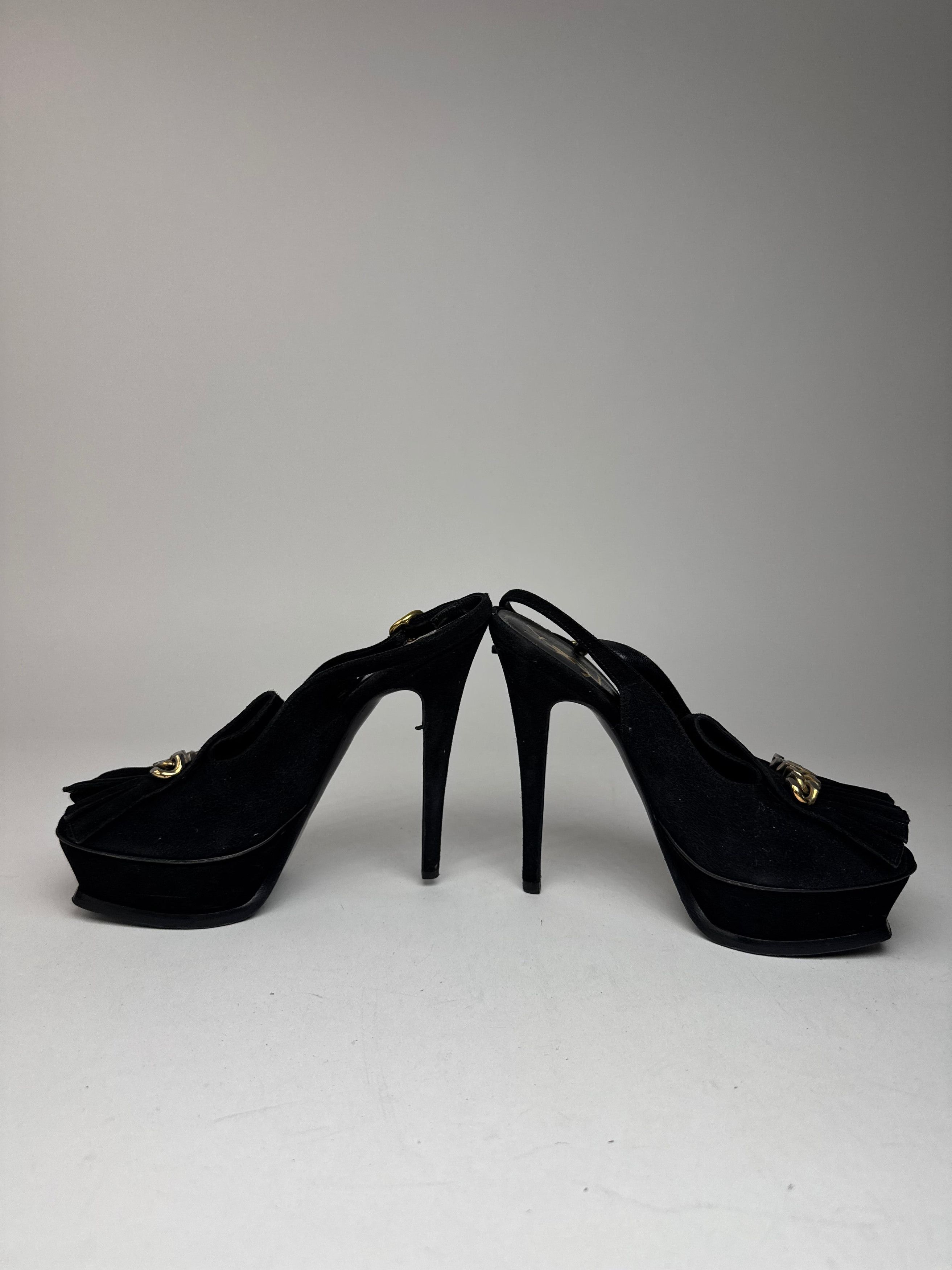 Other Vintage Yves Saint Laurent Suede pumps Size US 5 / IT 35 - 8 Thumbnail