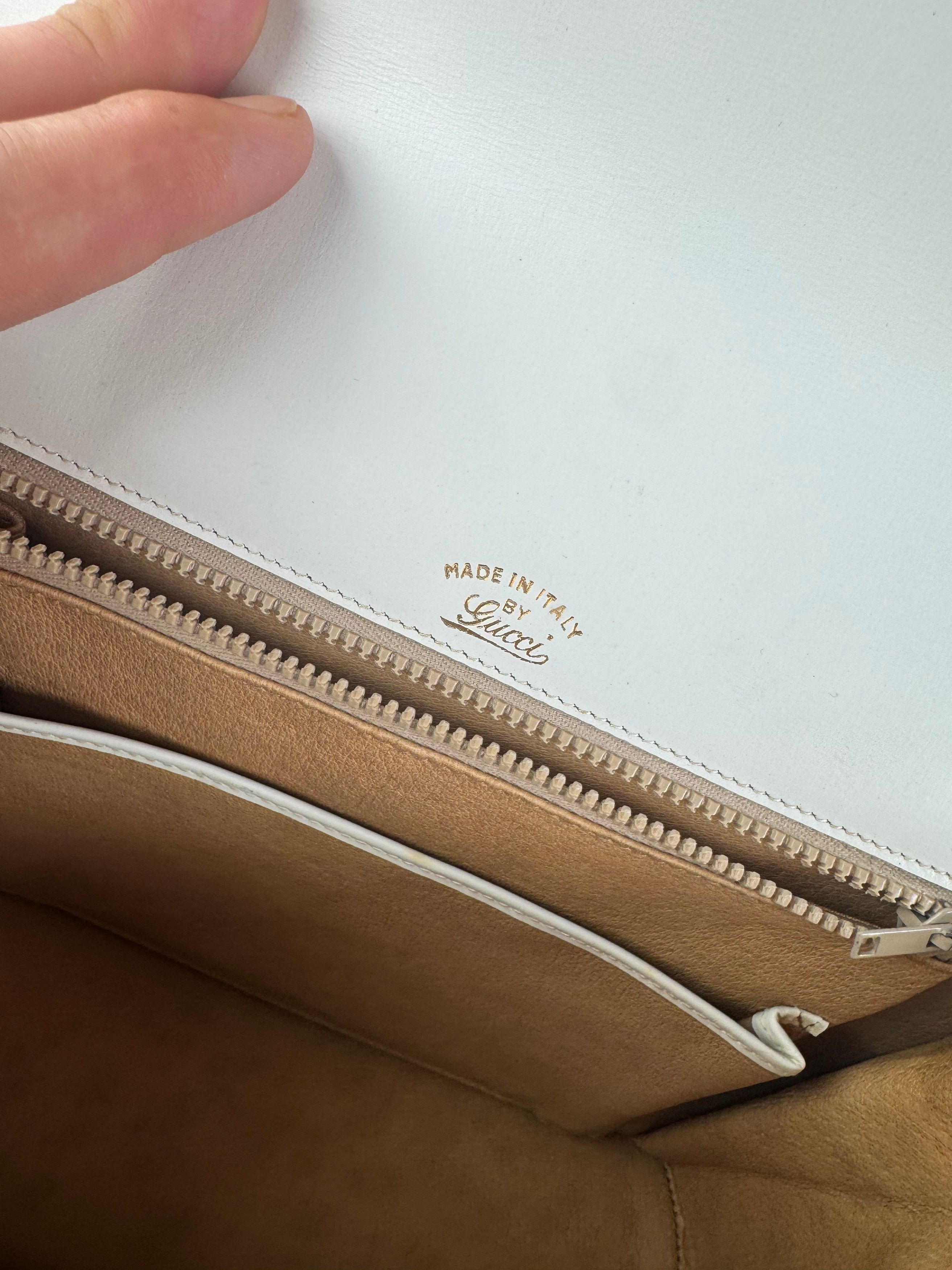 Gucci Vintage Leather Bag white Size ONE SIZE - 8 Thumbnail