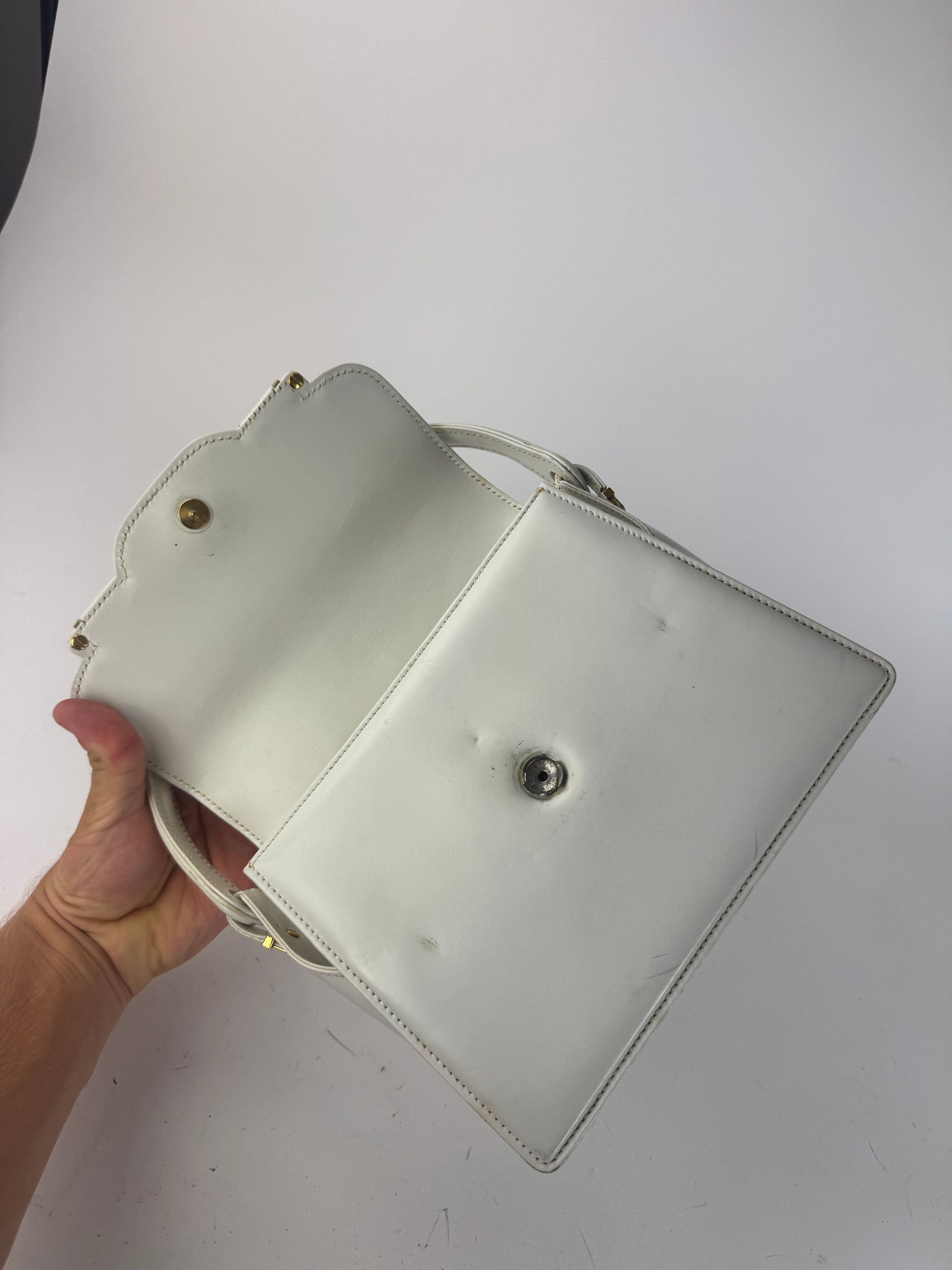 Gucci Vintage Leather Bag white Size ONE SIZE - 4 Thumbnail