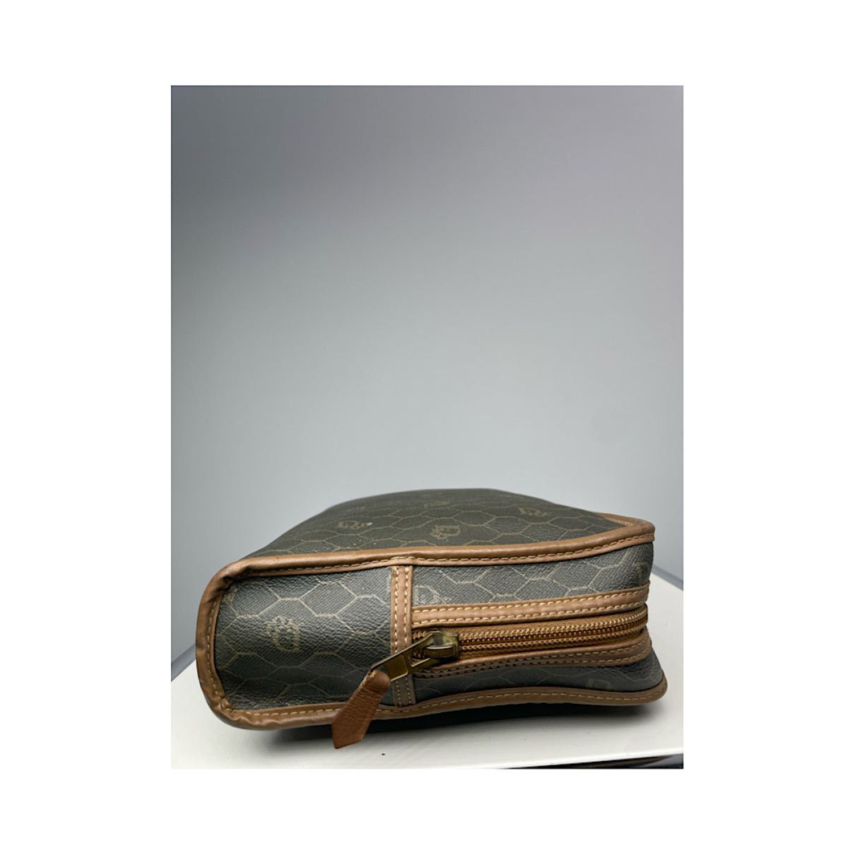 Dior Addict Grey Leather Clutch Bag Size ONE SIZE - 4 Thumbnail