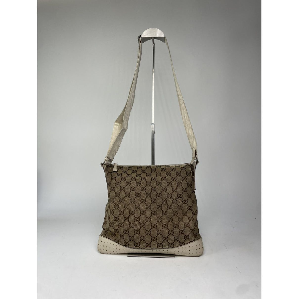 Gucci Jackie Vintage Beige Cotton Handbag Size ONE SIZE - 5 Thumbnail