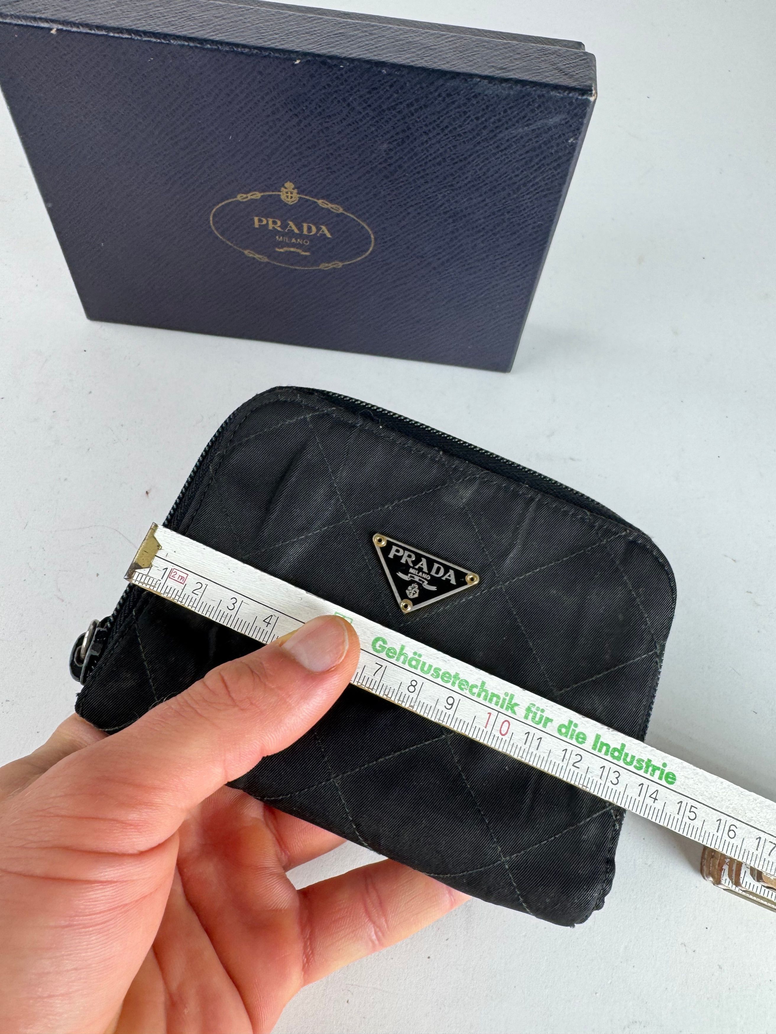 Prada Vintage Canvas Wallet Black Size ONE SIZE - 4 Thumbnail