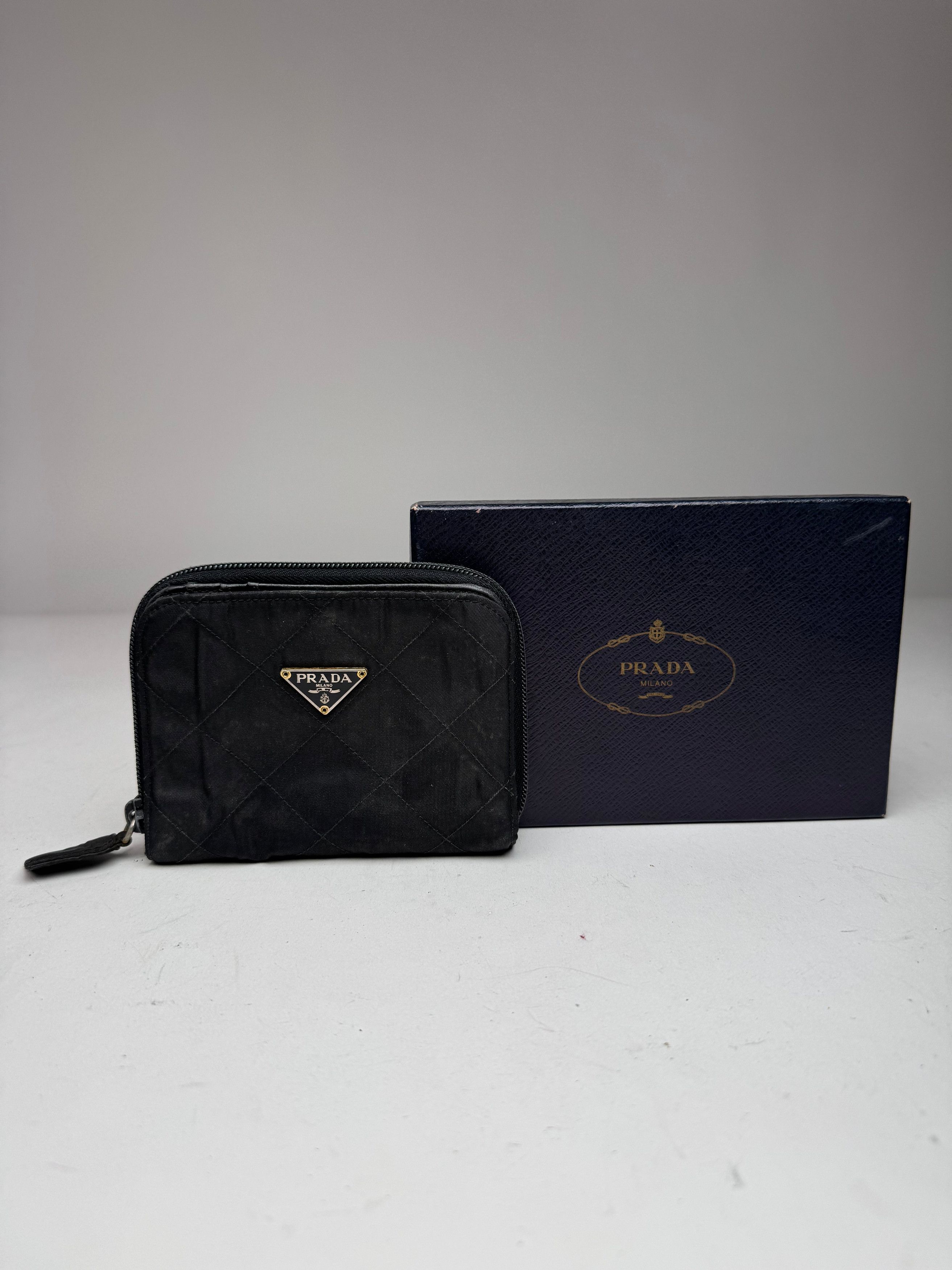 Prada Vintage Canvas Wallet Black Size ONE SIZE - 7 Thumbnail