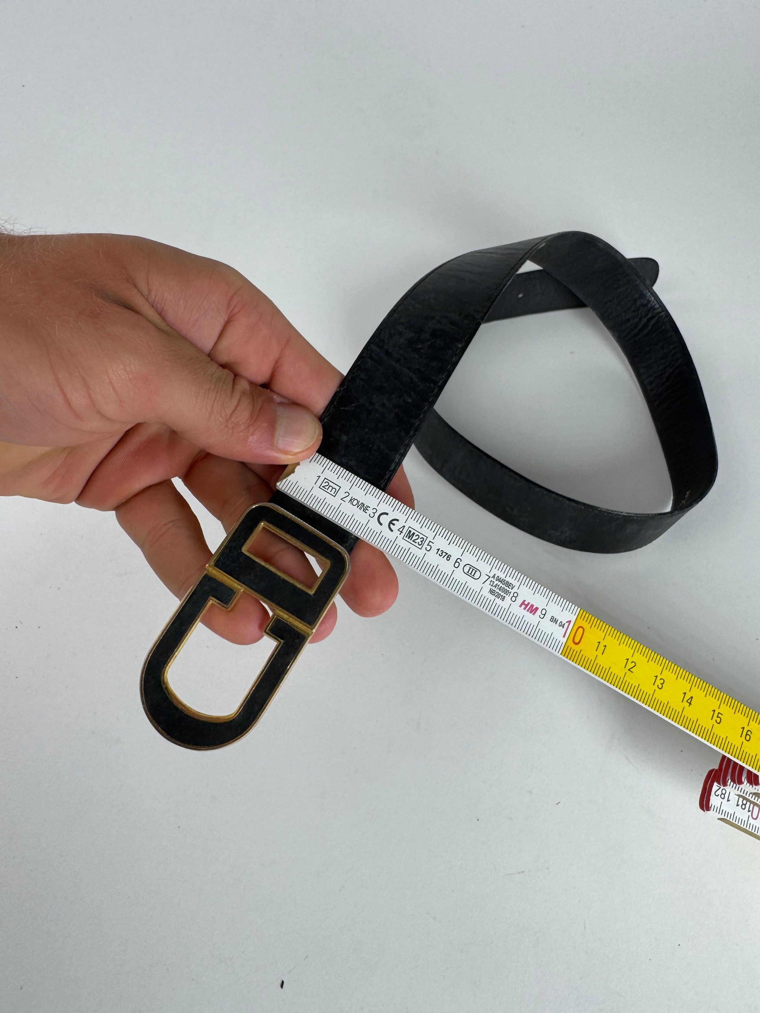 Dior Vintage Leather belt black Size ONE SIZE - 2 Thumbnail