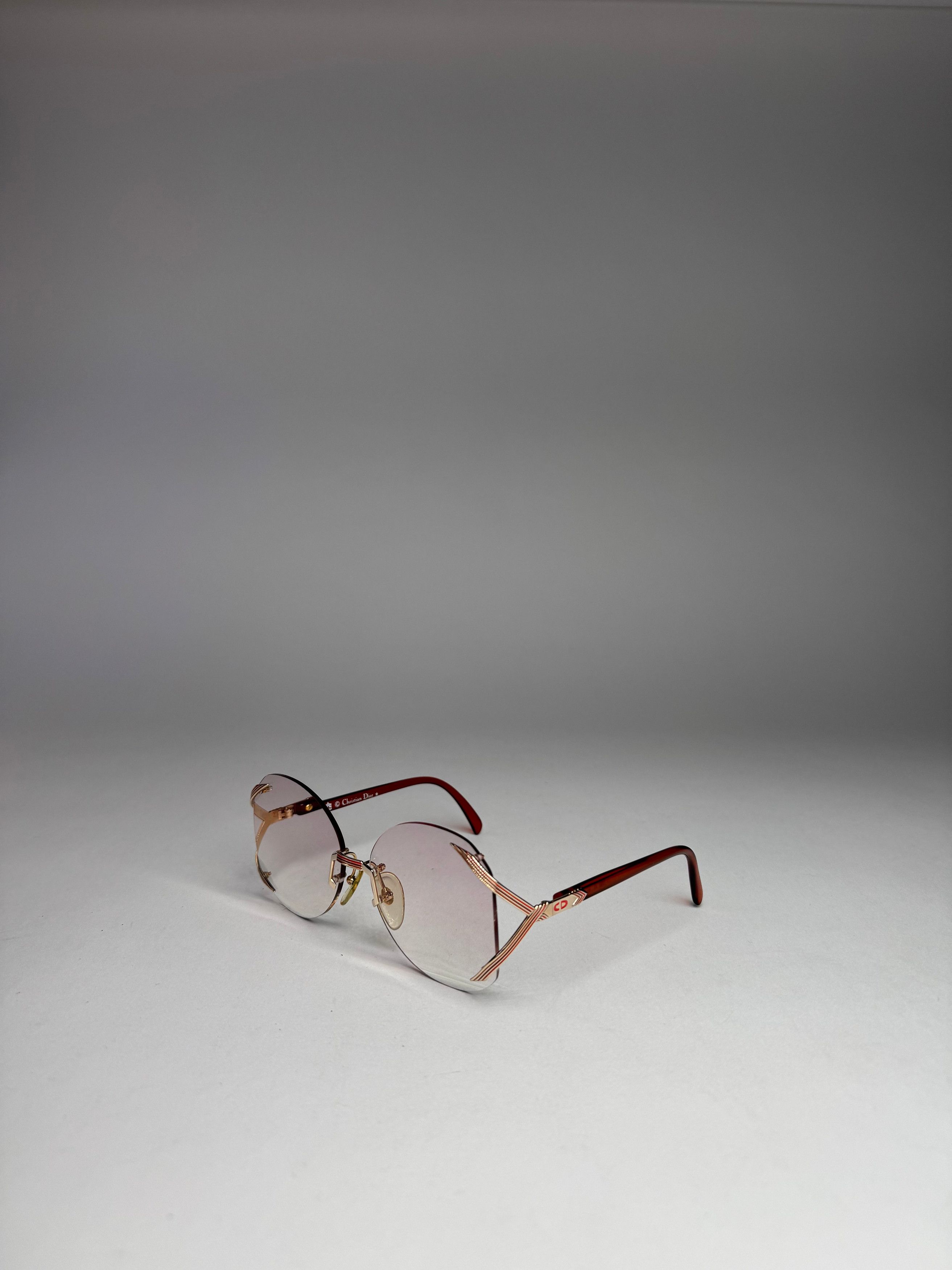 Dior Vintage Framless sunglasses purple Size ONE SIZE - 12 Thumbnail