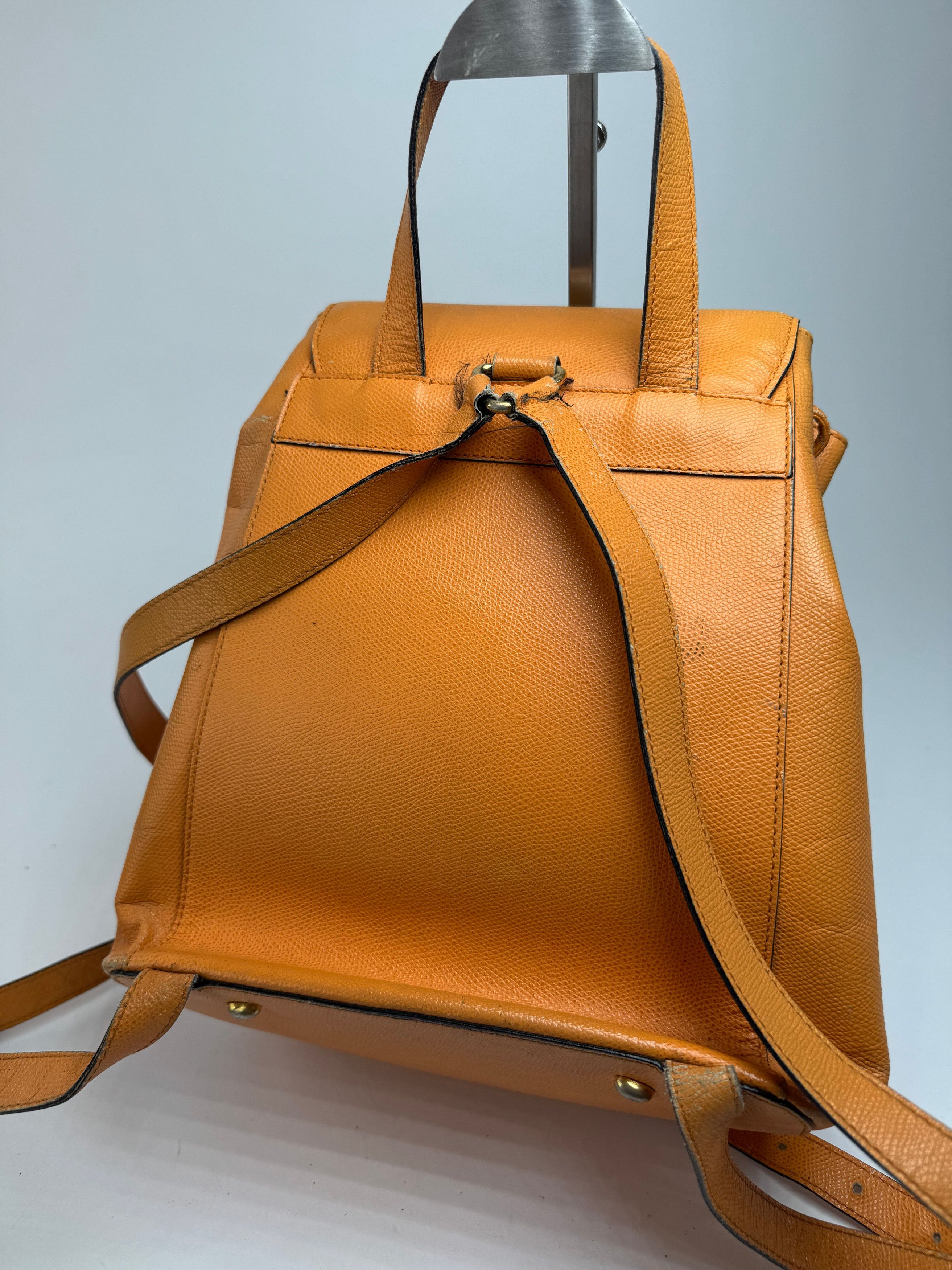 Celine Vintage Paris Leather backpack Orange Size ONE SIZE - 15 Thumbnail