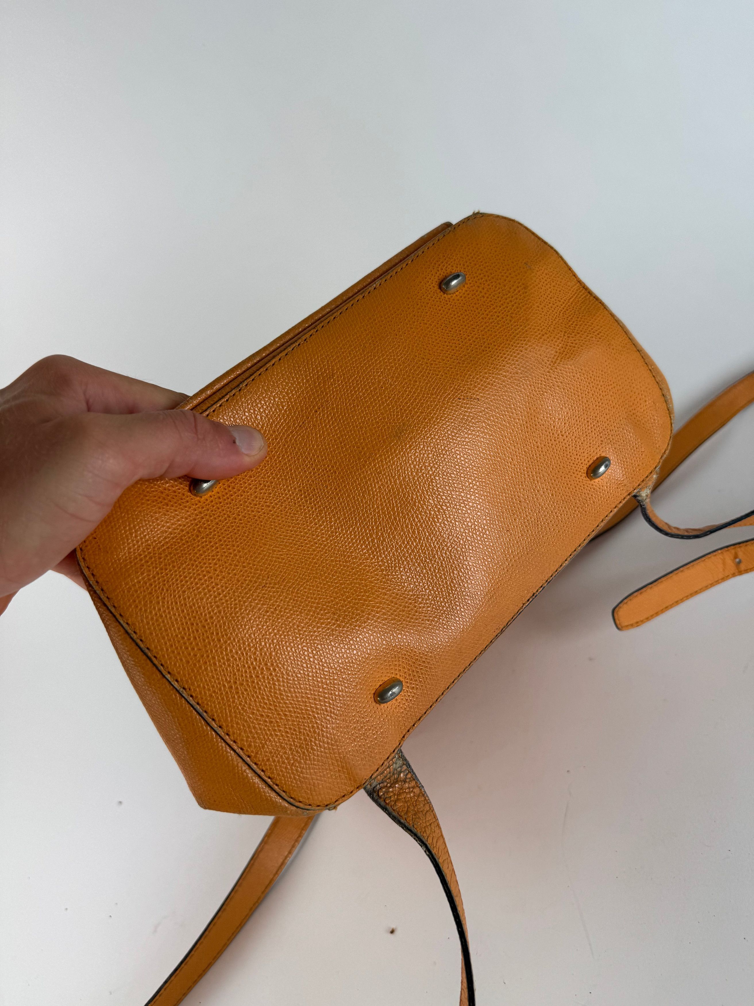 Celine Vintage Paris Leather backpack Orange Size ONE SIZE - 9 Thumbnail