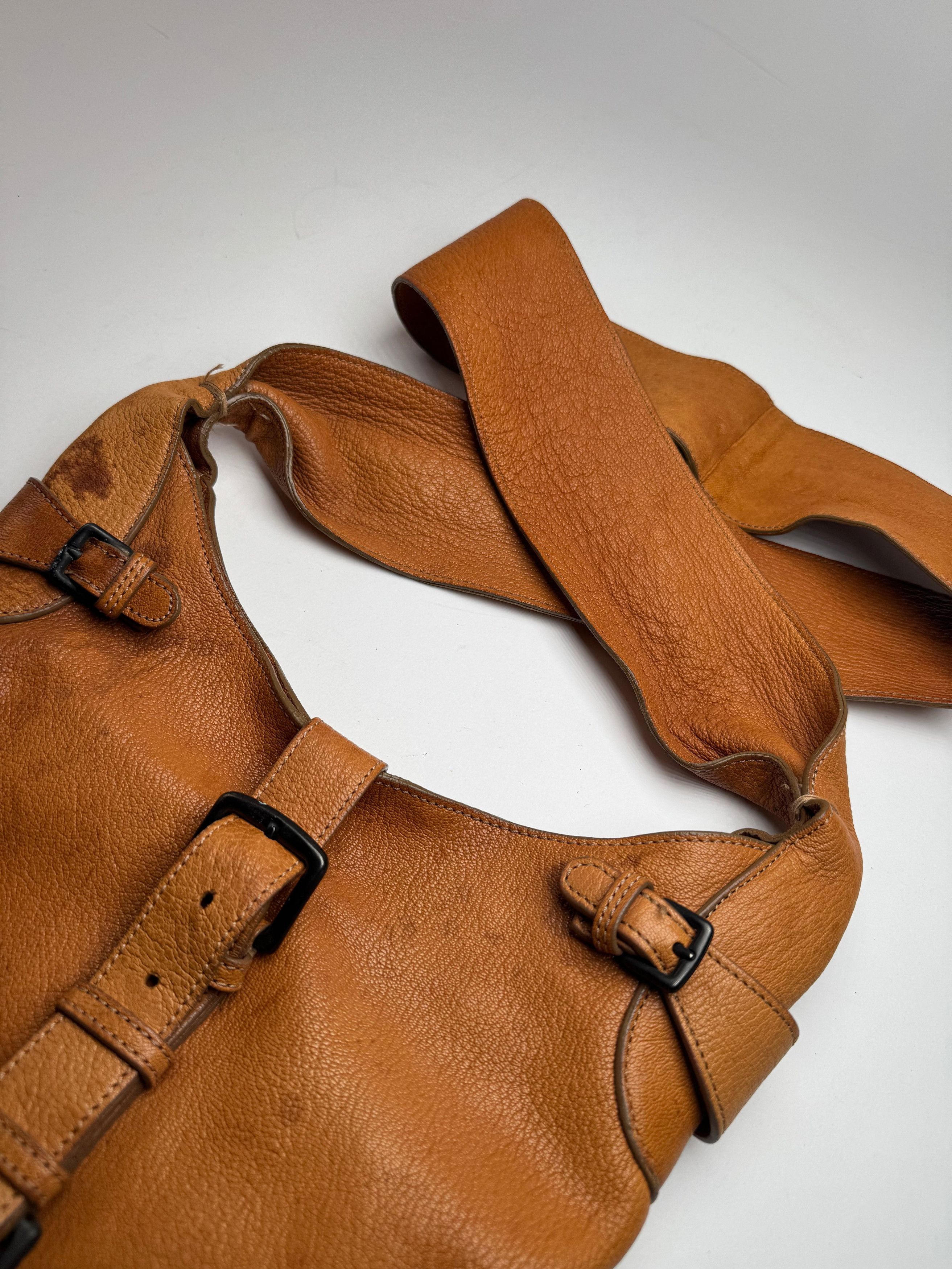 Marni Vintage Leather Shoulder bag Brown Orange Size ONE SIZE - 2 Thumbnail