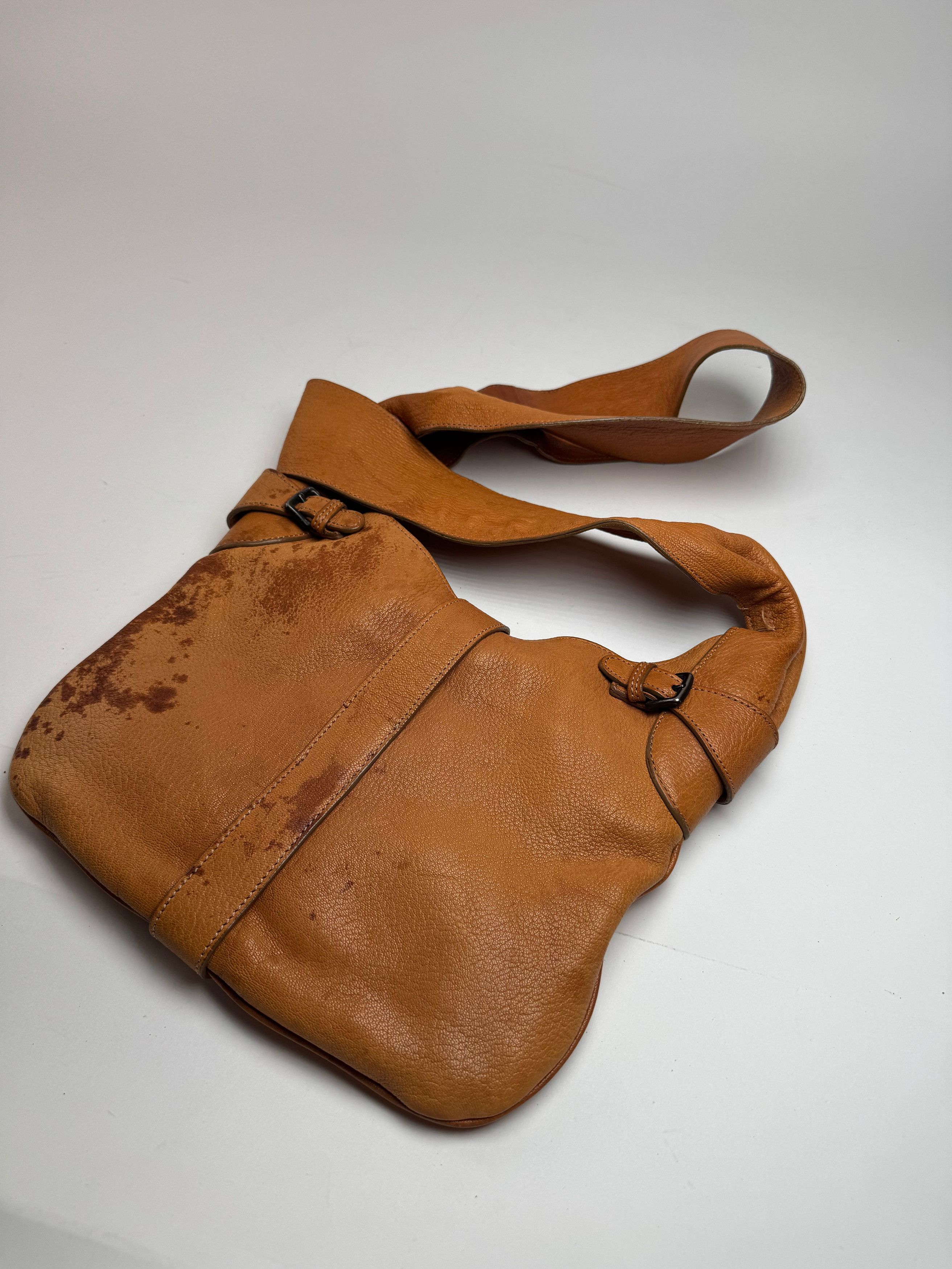 Marni Vintage Leather Shoulder bag Brown Orange Size ONE SIZE - 3 Thumbnail