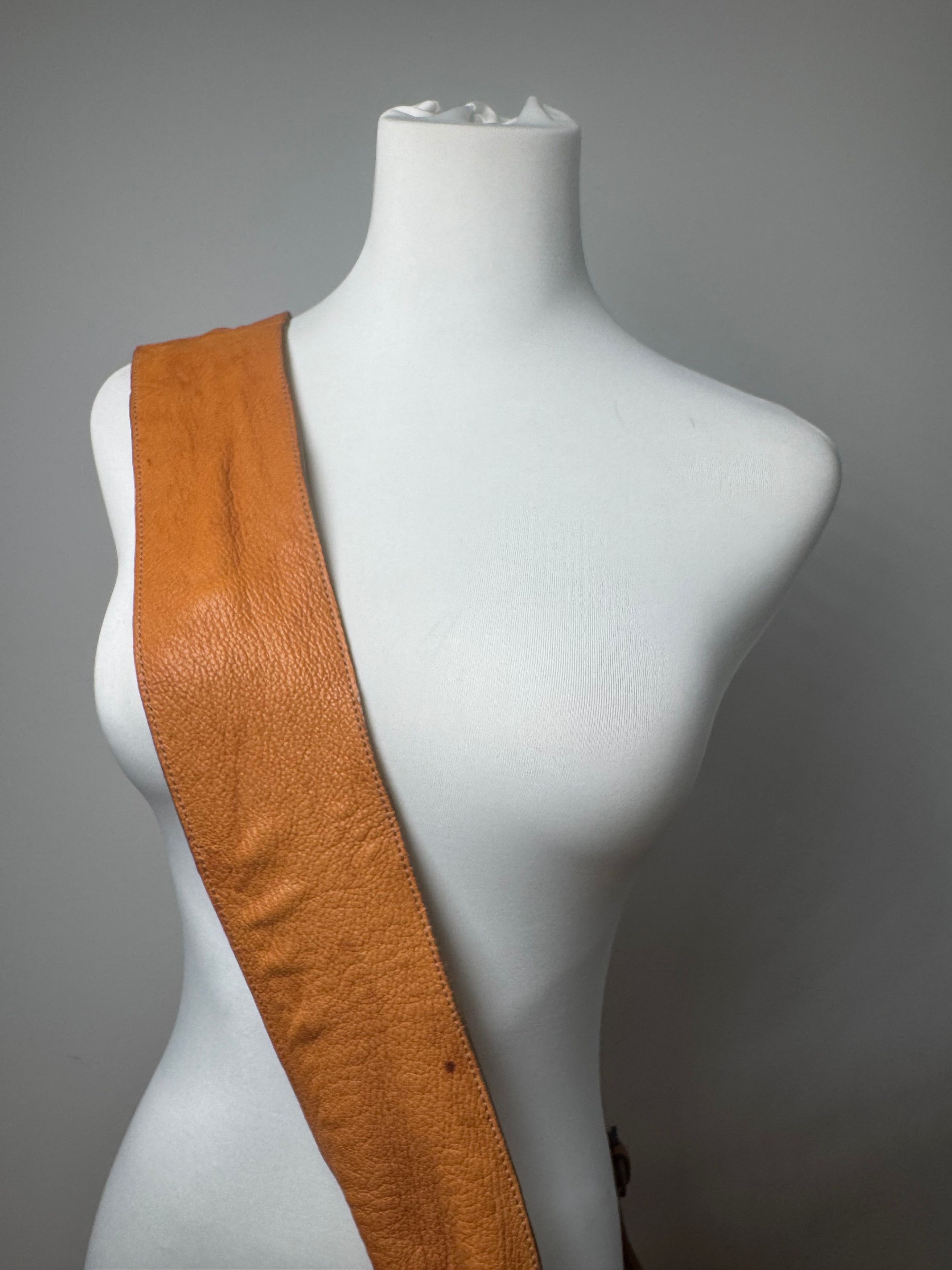Marni Vintage Leather Shoulder bag Brown Orange Size ONE SIZE - 9 Thumbnail