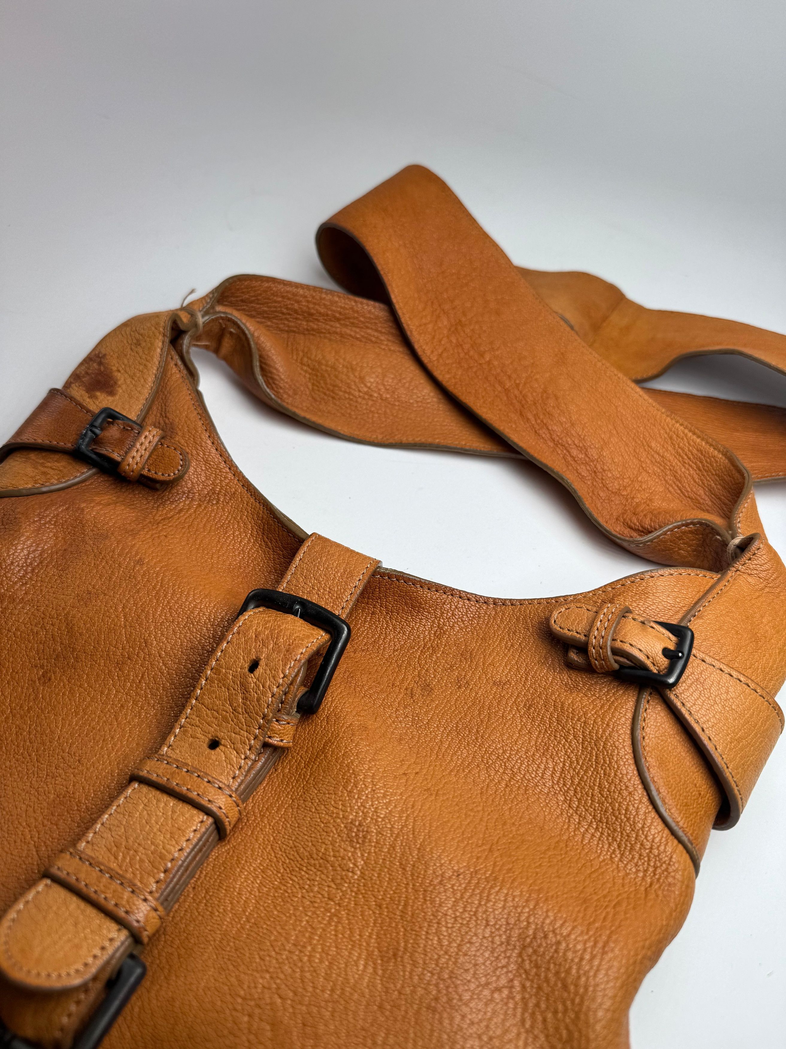 Marni Vintage Leather Shoulder bag Brown Orange Size ONE SIZE - 13 Thumbnail