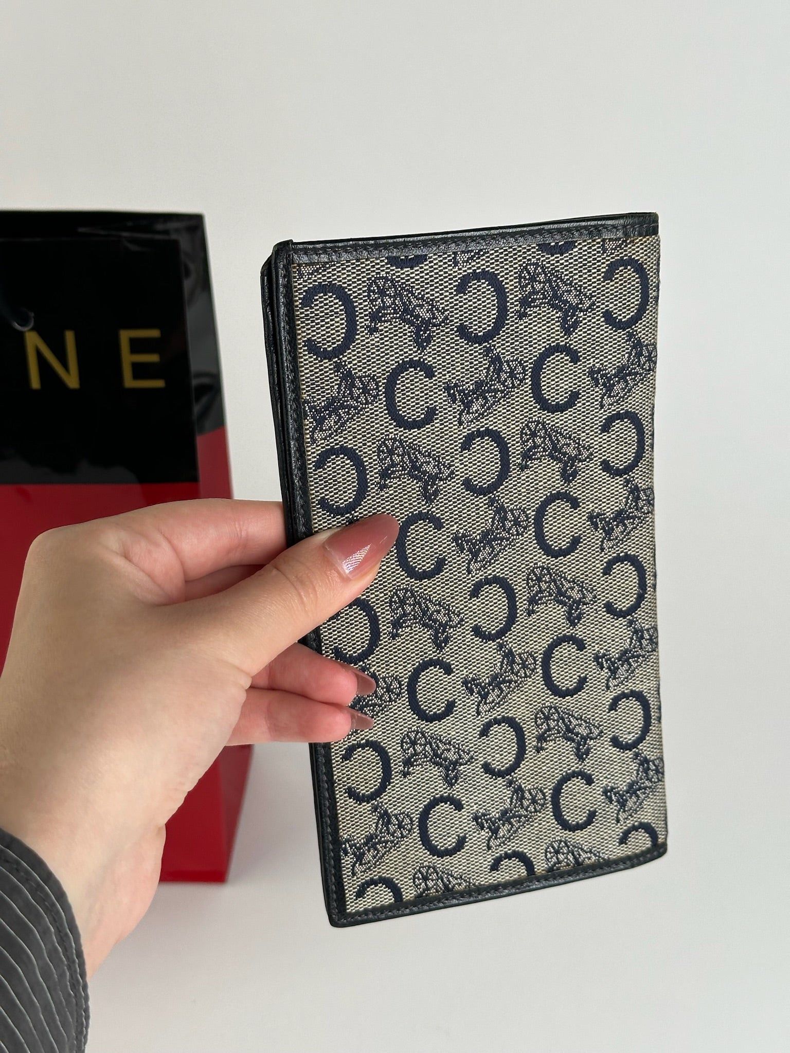 Celine Vintage Macadam Monogram ID holder black white Size ONE SIZE - 5 Thumbnail