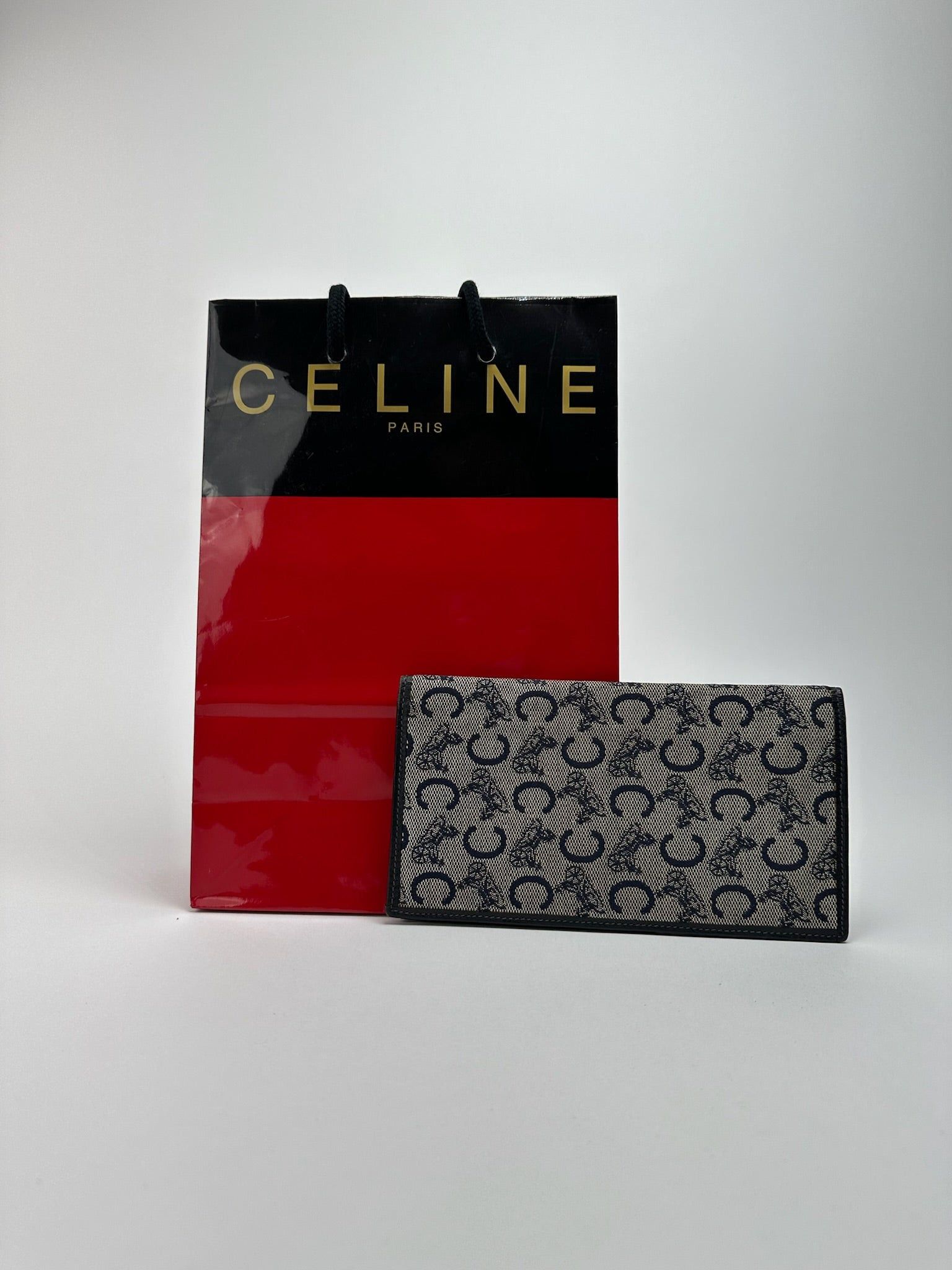 Celine Vintage Macadam Monogram ID holder black white Size ONE SIZE - 3 Thumbnail