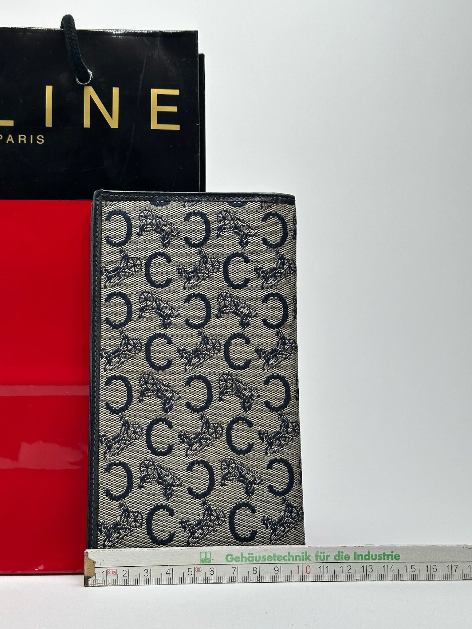 Celine Vintage Macadam Monogram ID holder black white Size ONE SIZE - 9 Thumbnail